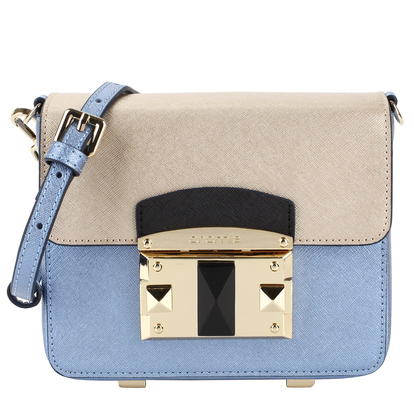 Cromia Сафьяновая сумочка со съемным ремешком