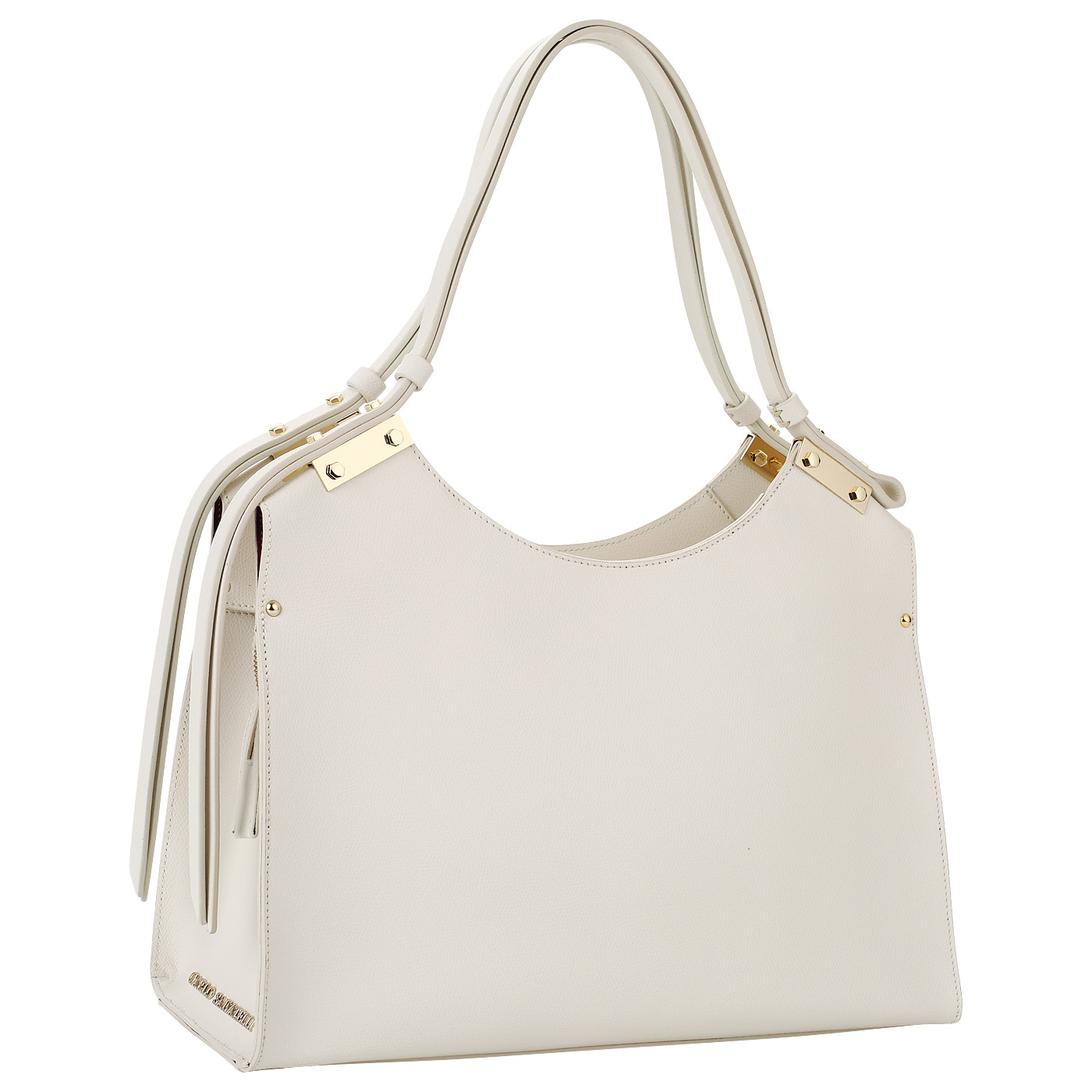 Сафьяновая сумка с длинными ручками Carlo Salvatelli Lord