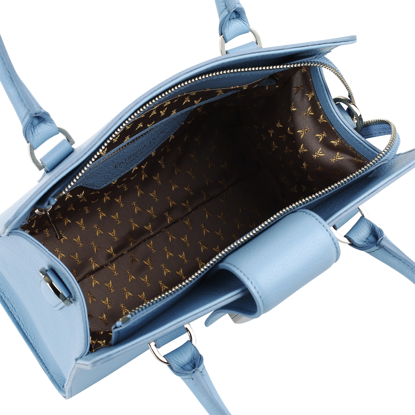 Сумка из зернистой кожи Patrizia Pepe Hard Lock