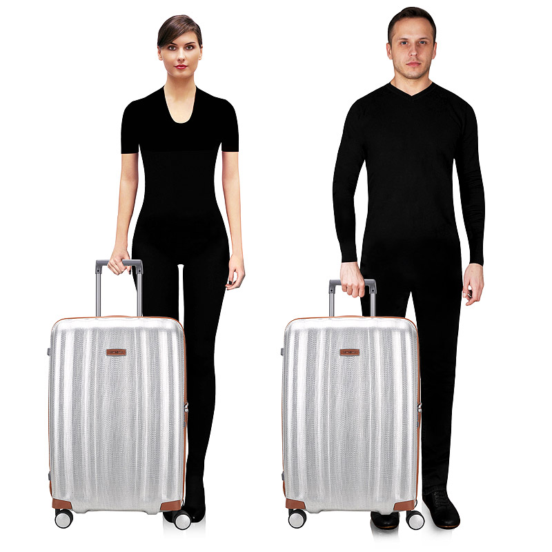 Чемодан большой L из материала Curv Samsonite Lite-Cube Dlx