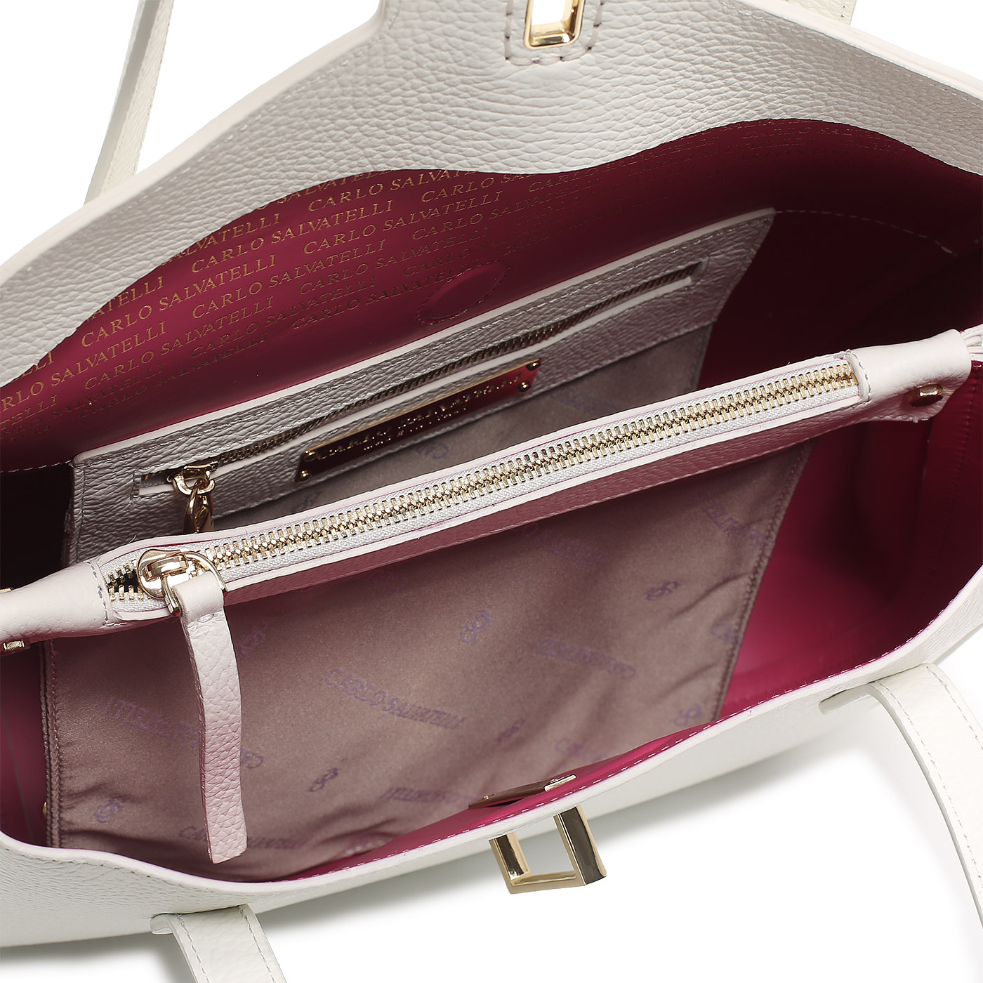 Кожаная сумка Carlo Salvatelli Ives gemma
