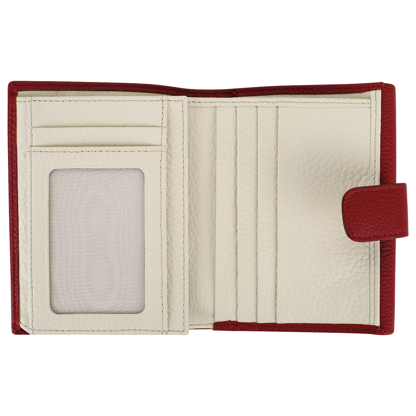 Красный кожаный кошелек Aurelli Felicie