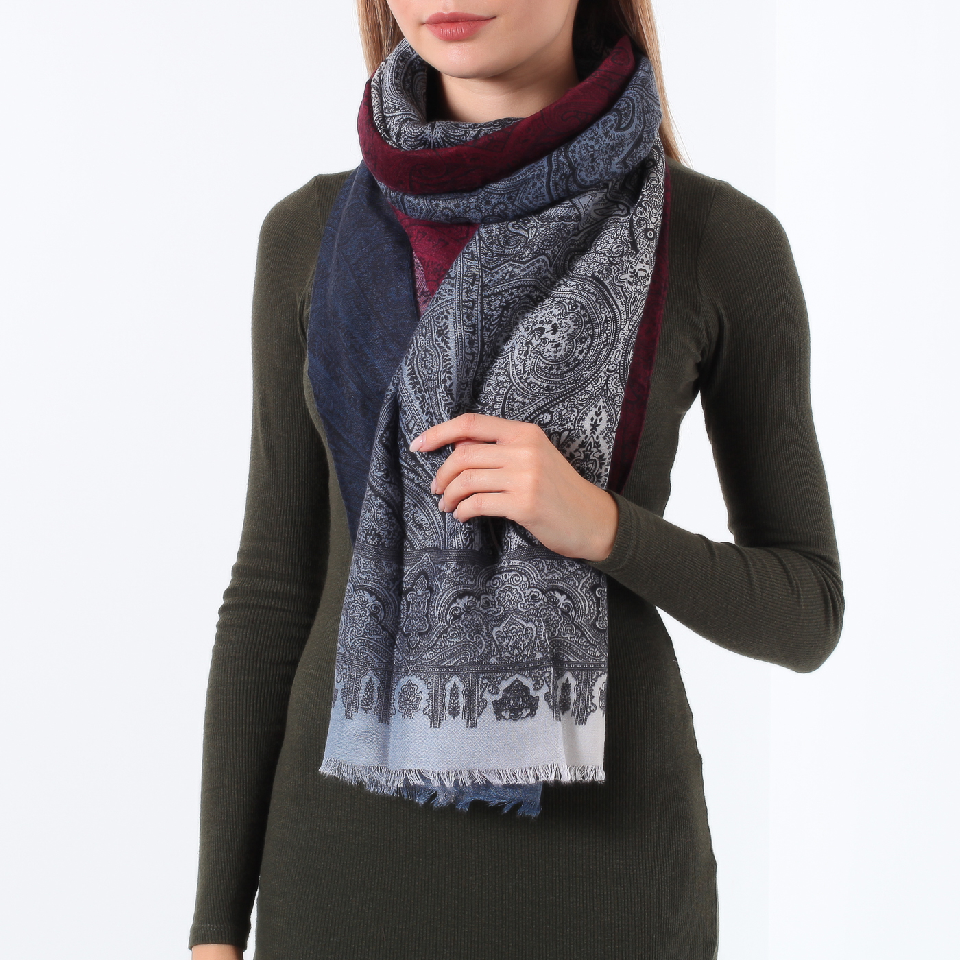 Шарф с узорами Jane's Story 