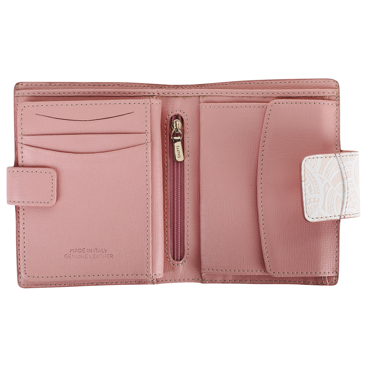 Кожаный кошелек на кнопке Chatte Bloom