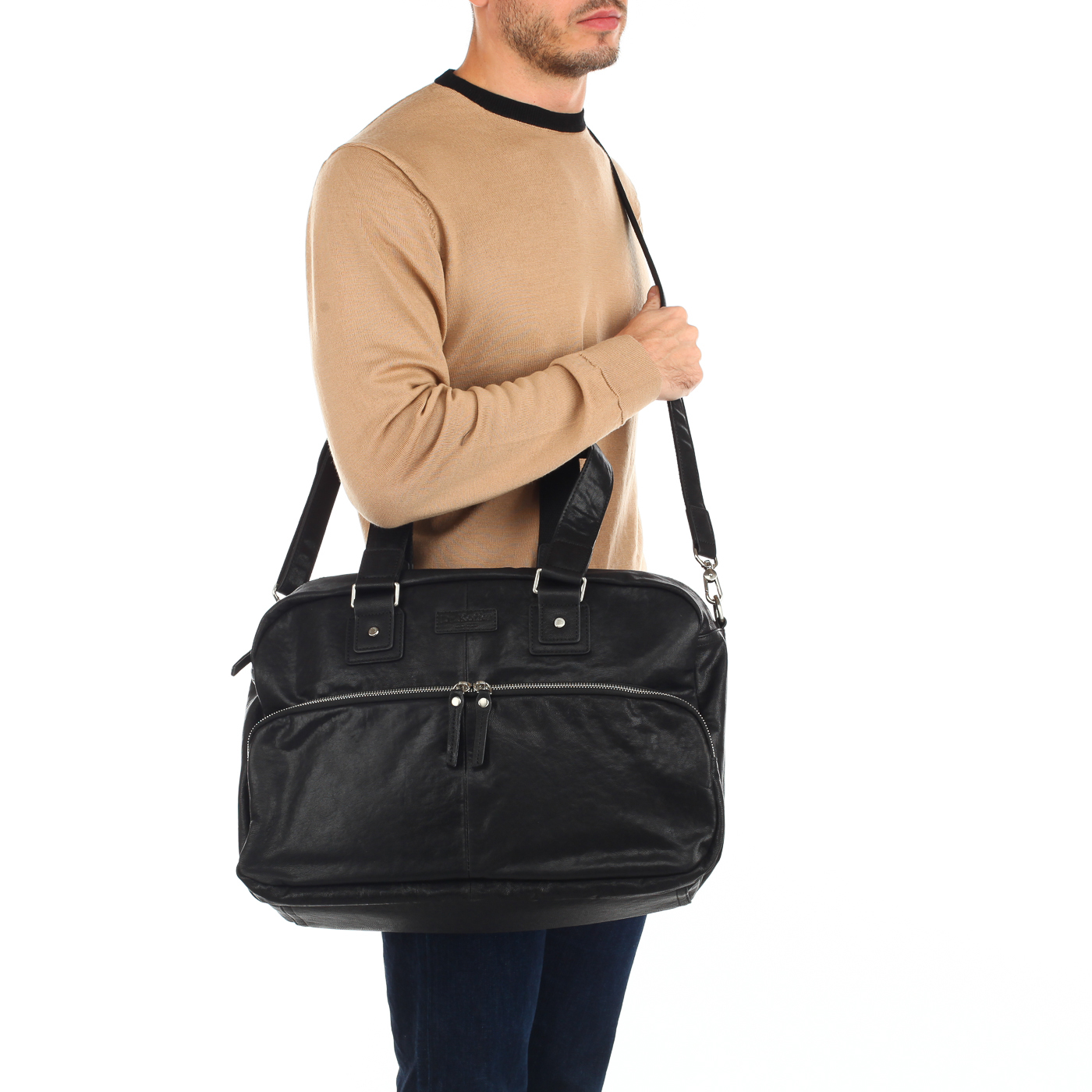 Кожаная сумка Dr. Koffer 