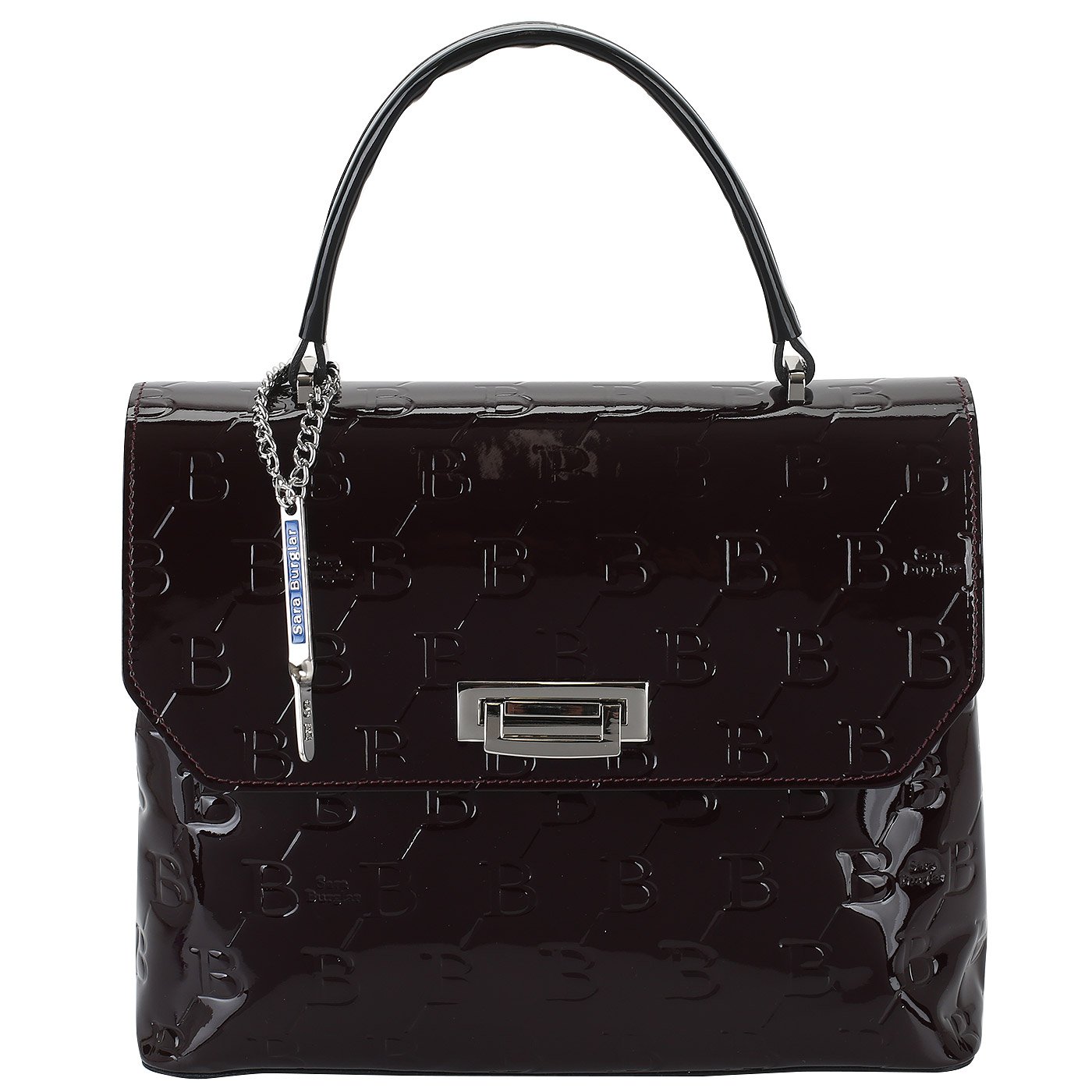 Sara Burglar Лакированная сумка-сэтчел