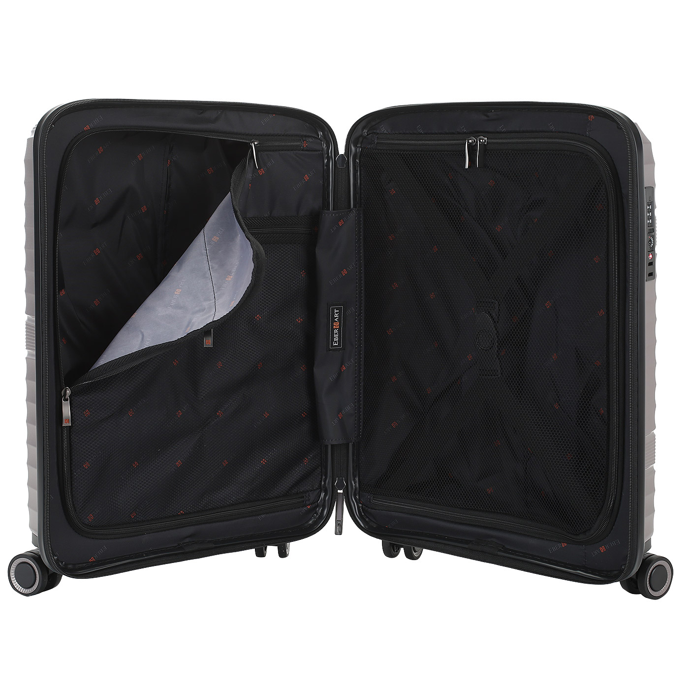 Чемодан для ручной клади из полипропилена с кодовым замком Eberhart Elemental