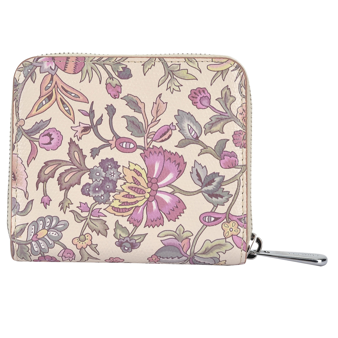 Компактное кожаное портмоне с принтом Aurelli Alma fiore
