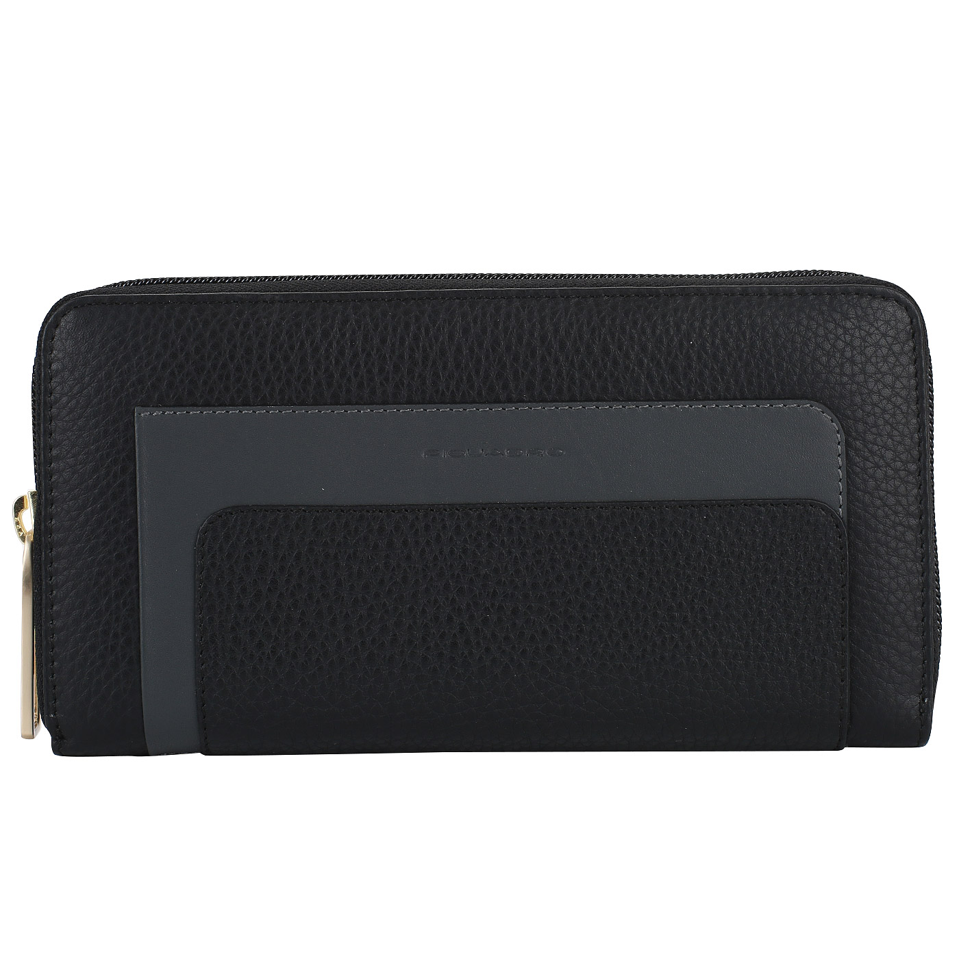 Piquadro Черное кожаное портмоне