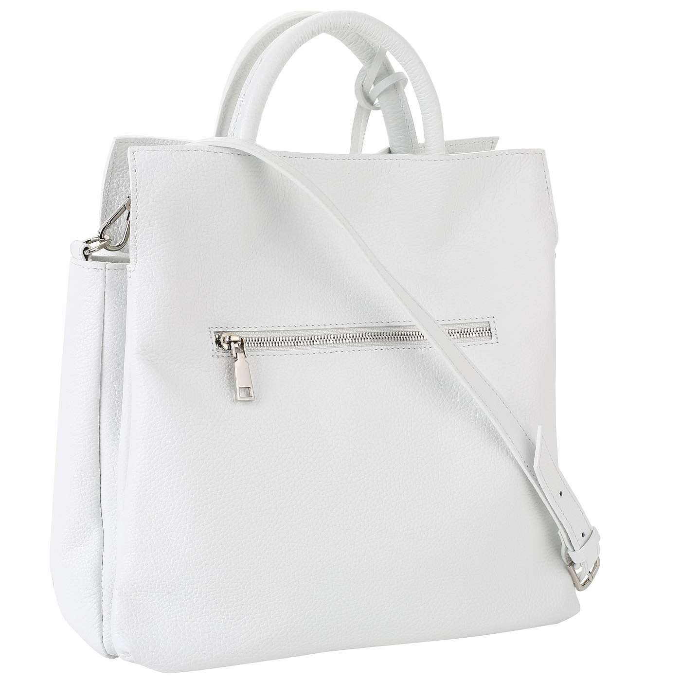 Женская сумка из белой кожи Chatte 