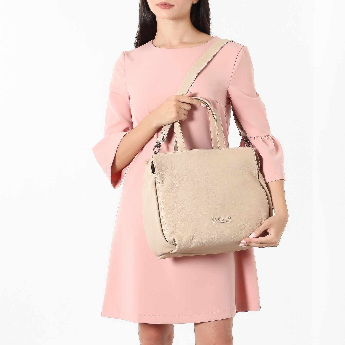 Сумка из мягкой кожи Bruno Rossi 