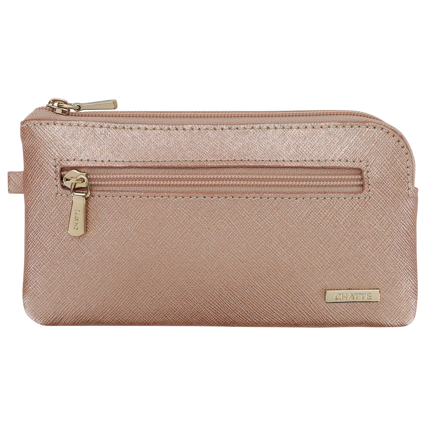 Chatte Ключница из металлизированной кожи