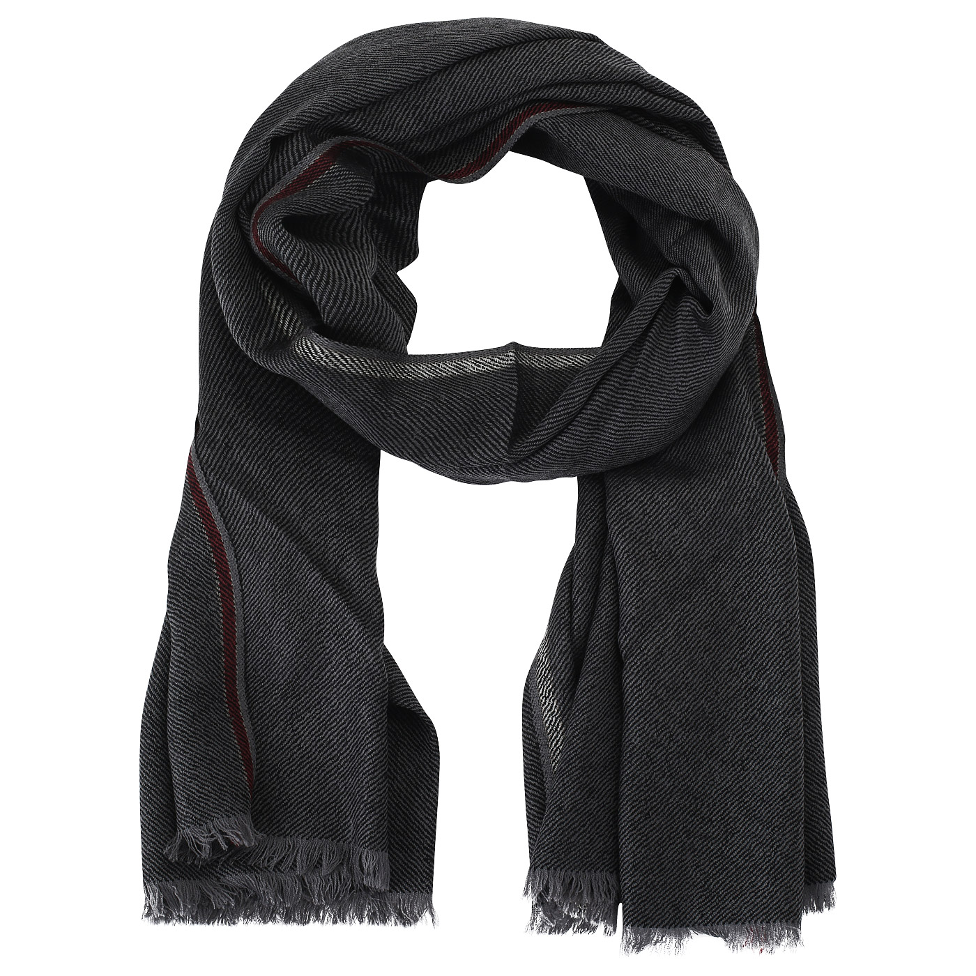 Dr. Koffer Серый шерстяной шарф