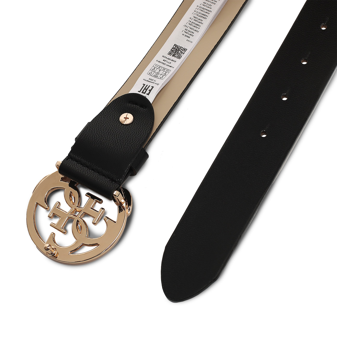 Ремень из гладкой кожи Guess Emera