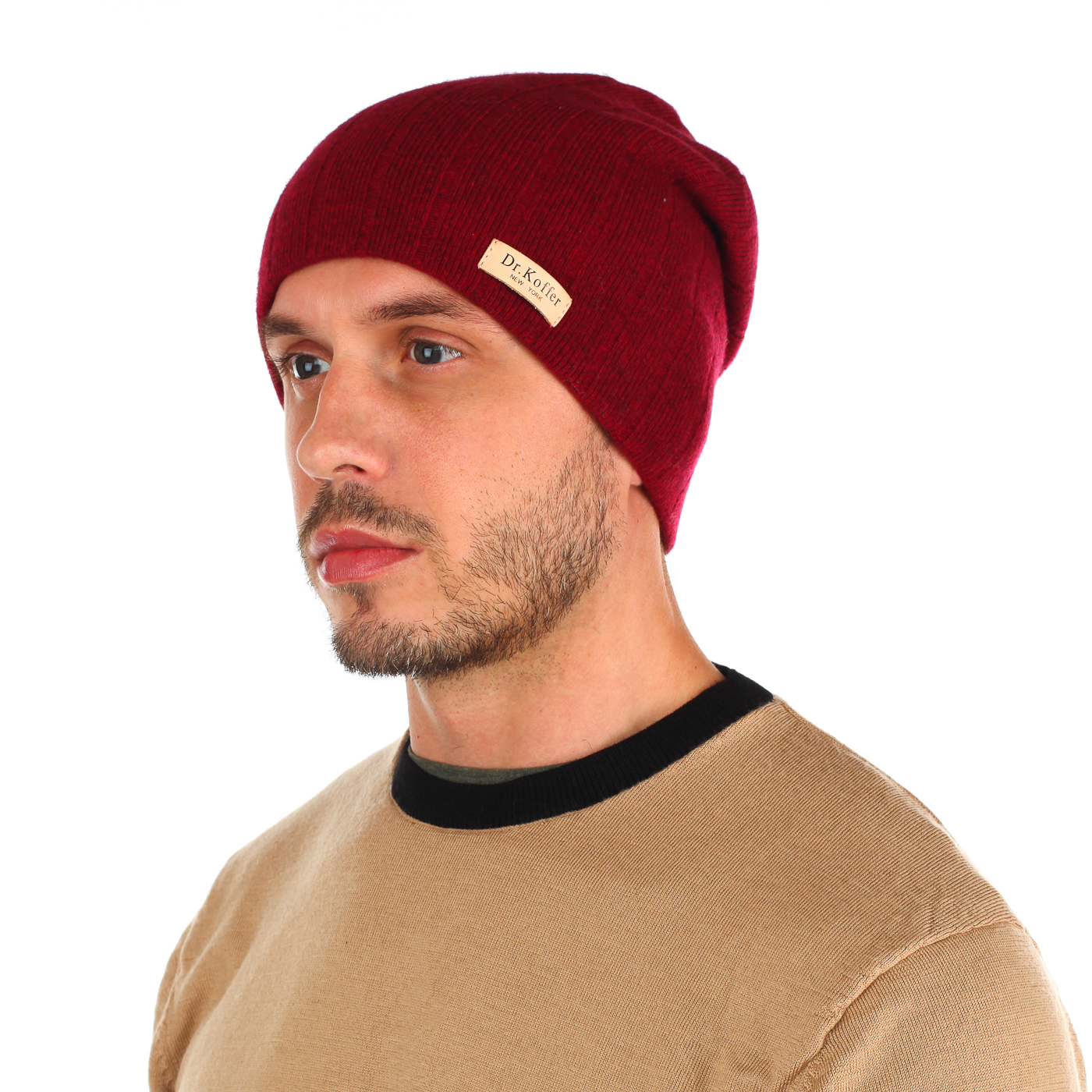 Бордовая шапка Dr. Koffer 