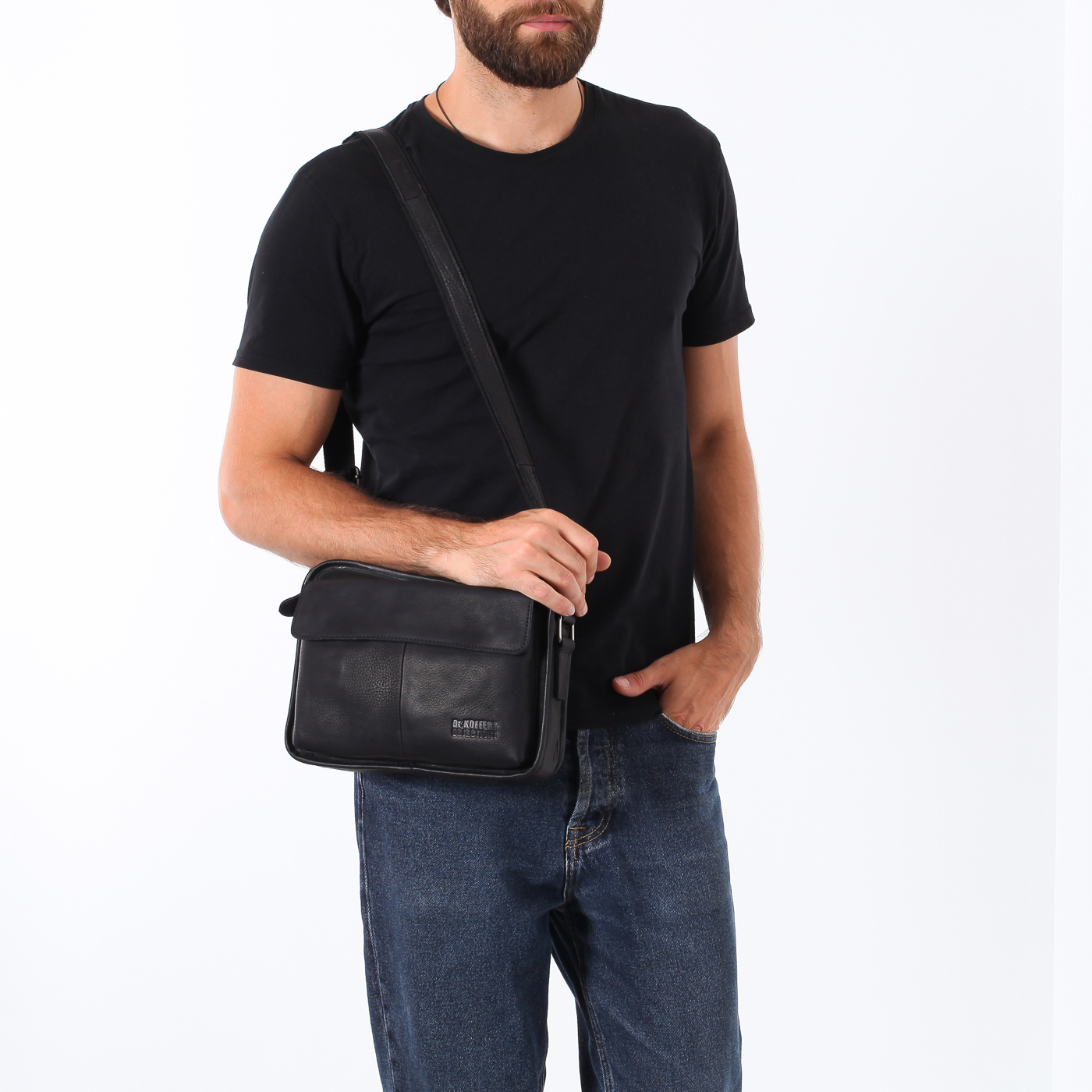 Сумка через плечо из кожи Dr. Koffer 