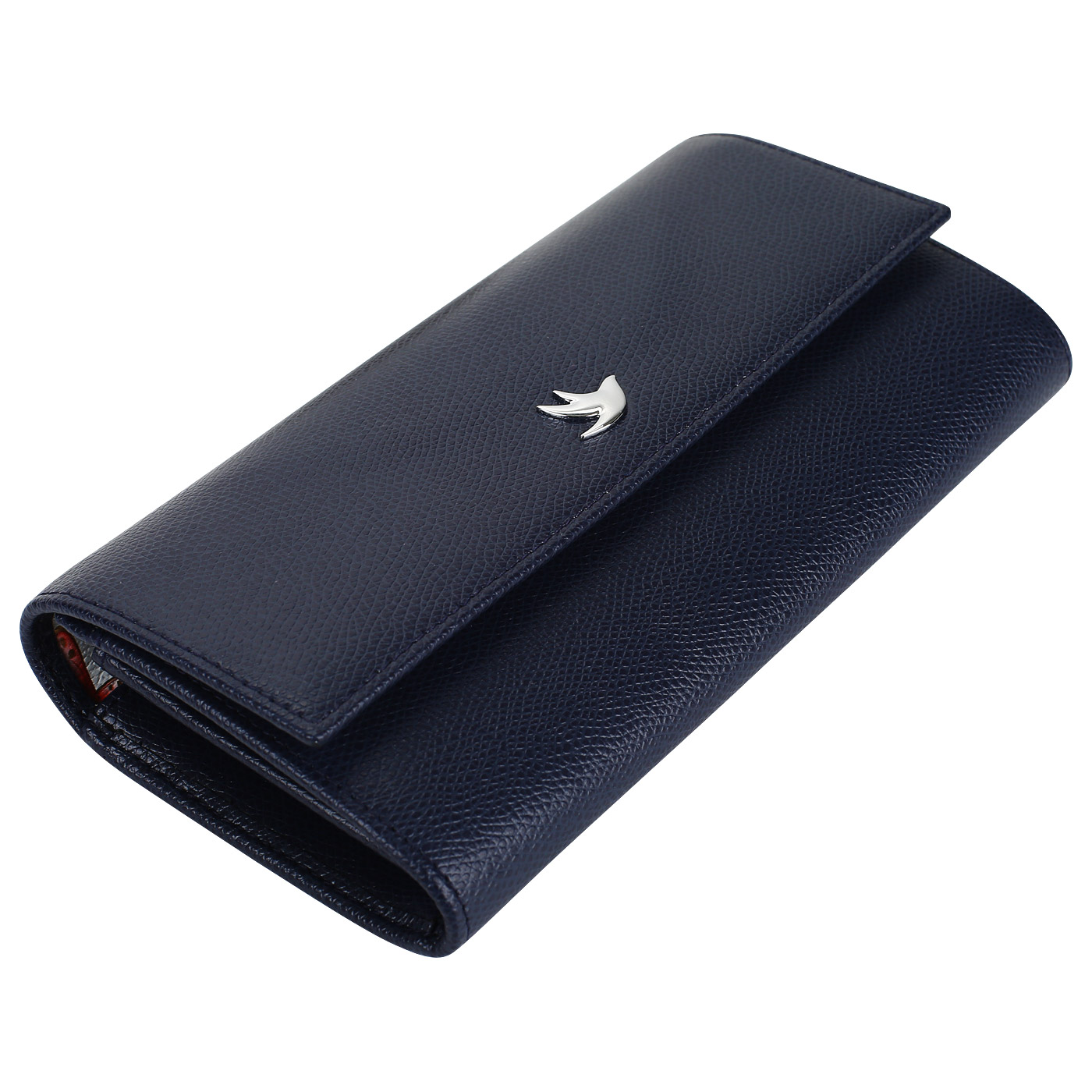 Синее портмоне из кожи Aurelli Alma fantasia