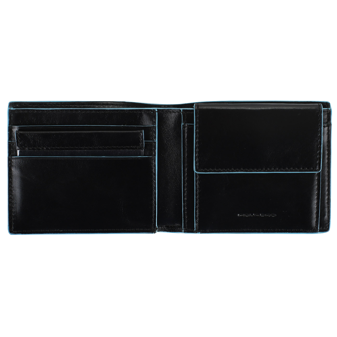Складное портмоне из кожи Piquadro Blue square