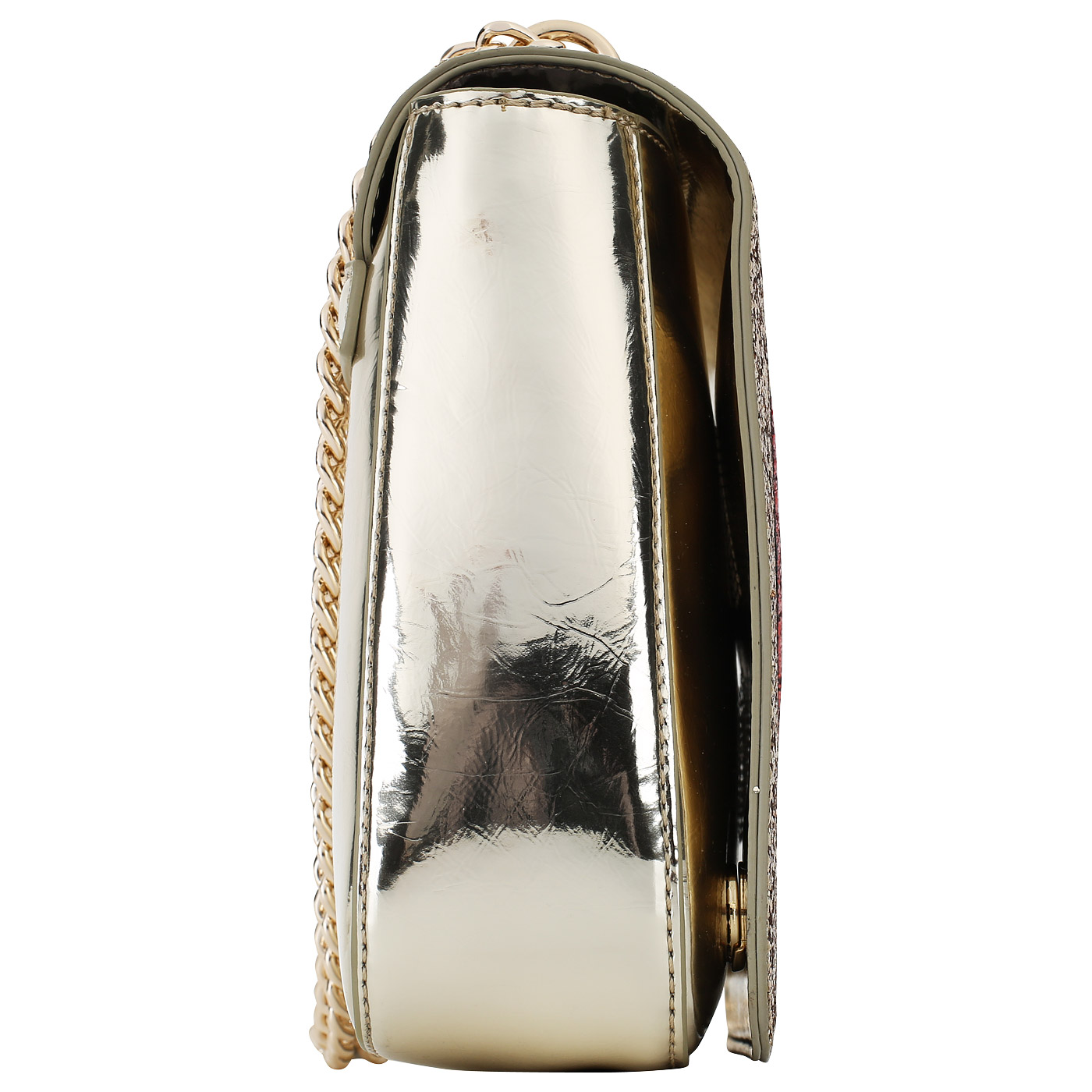 Золотистая женская сумочка Love Moschino Sparkling