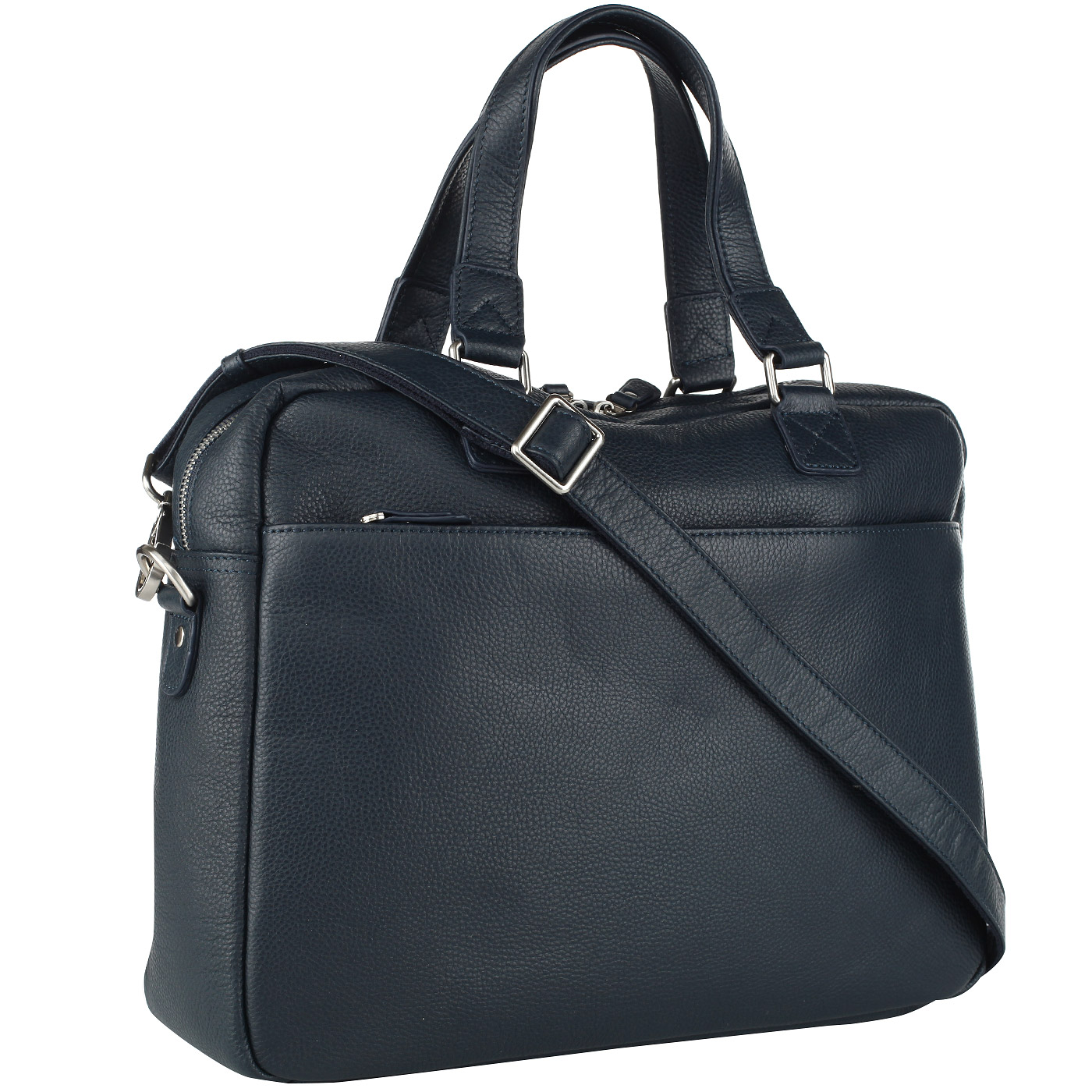 Мужская кожаная деловая сумка с плечевым ремешком Dr. Koffer 