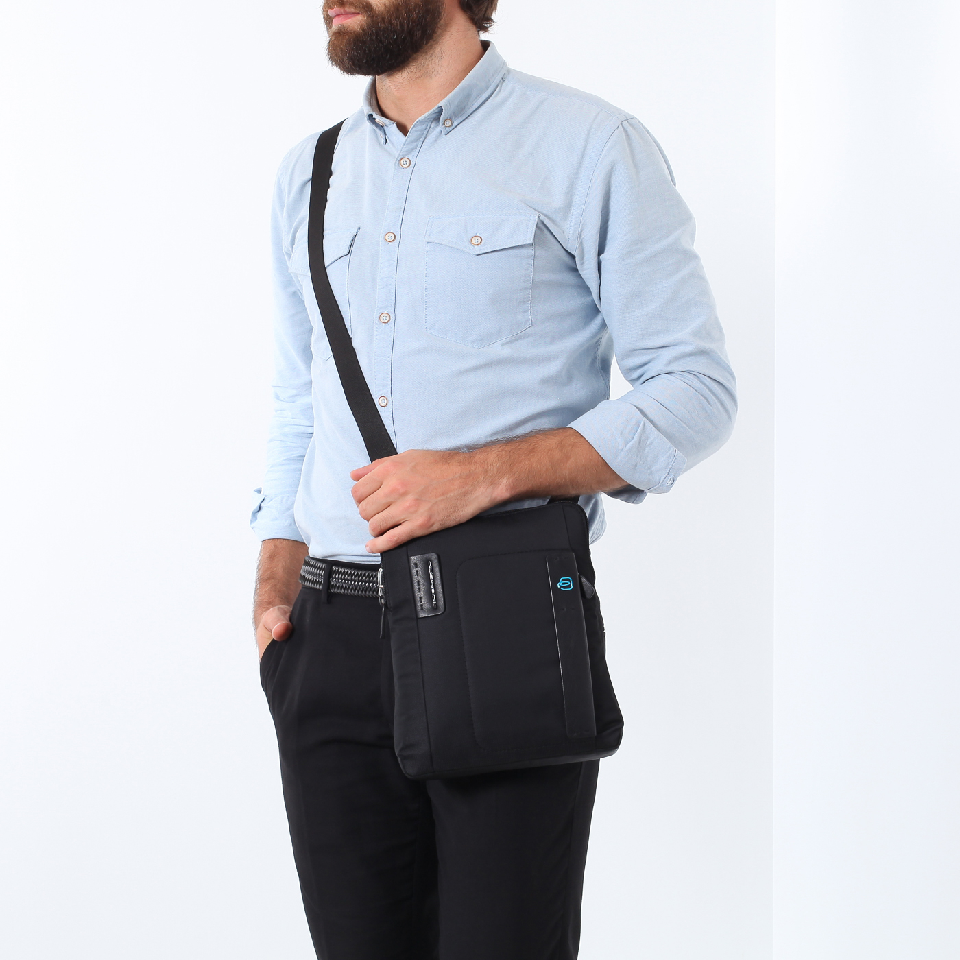 Комбинированная сумка через плечо Piquadro P16