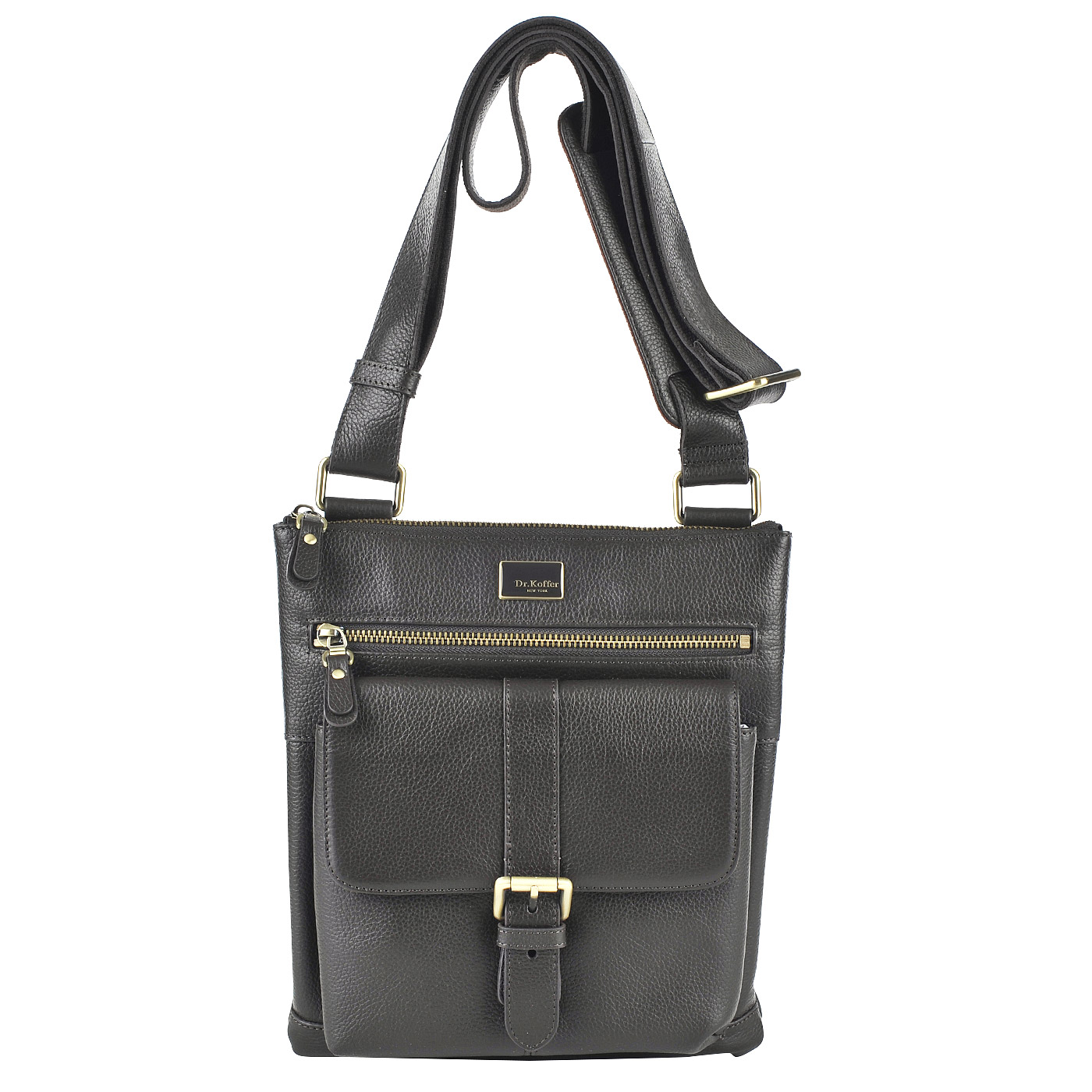Dr. Koffer Мужская кожаная сумка через плечо