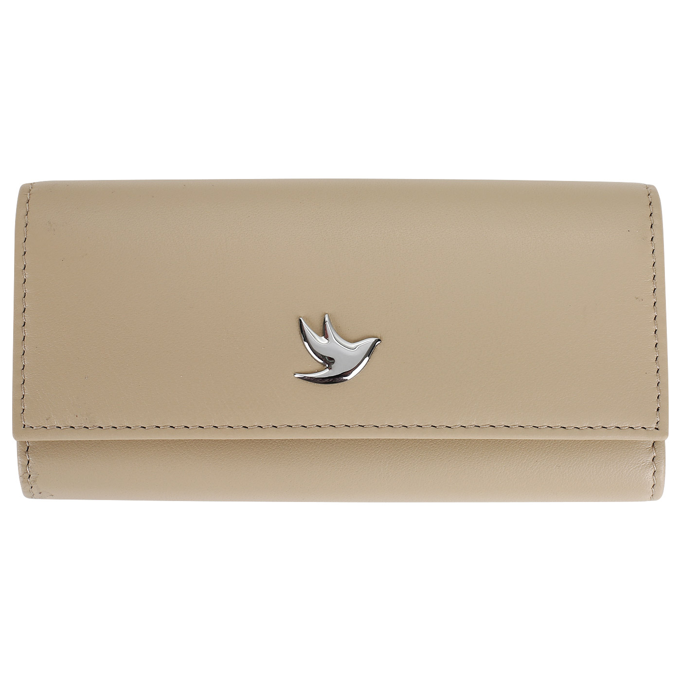 Aurelli Бежевая визитница на кнопке