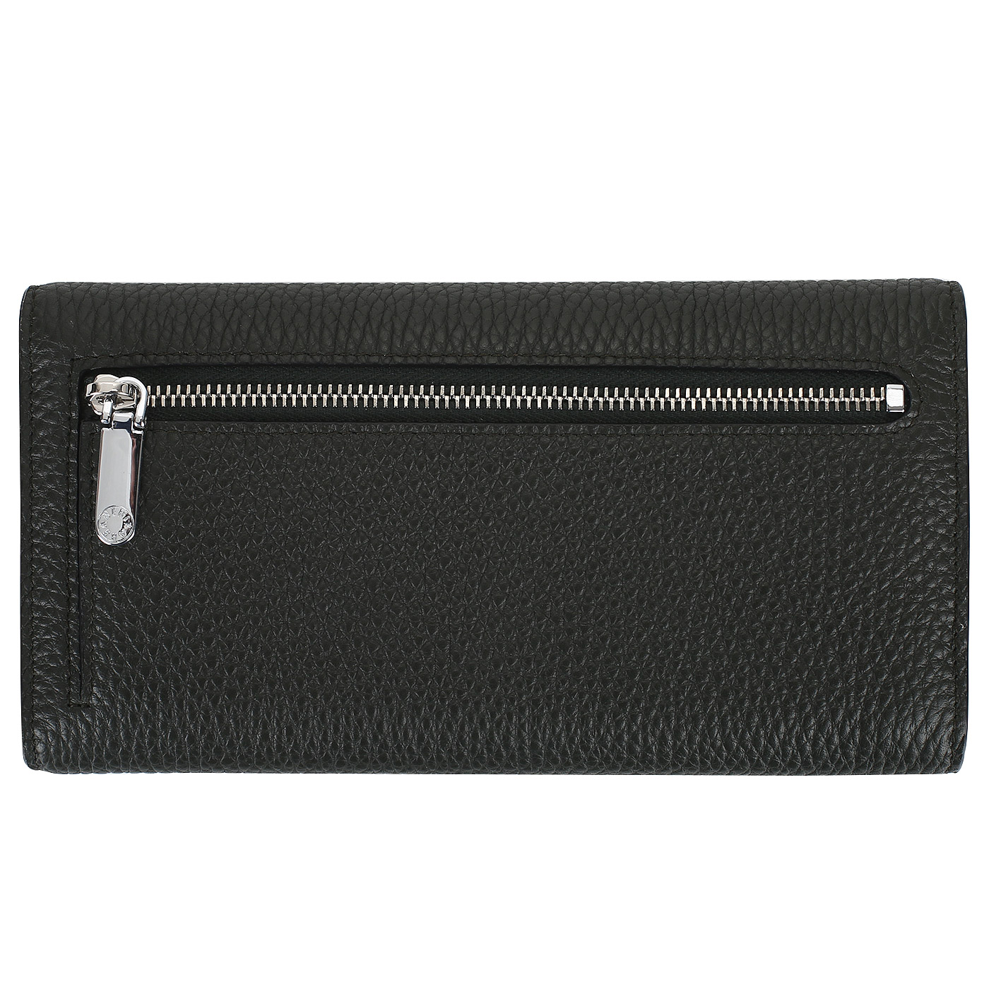 Кожаный кошелек цвета графит Neri Karra 