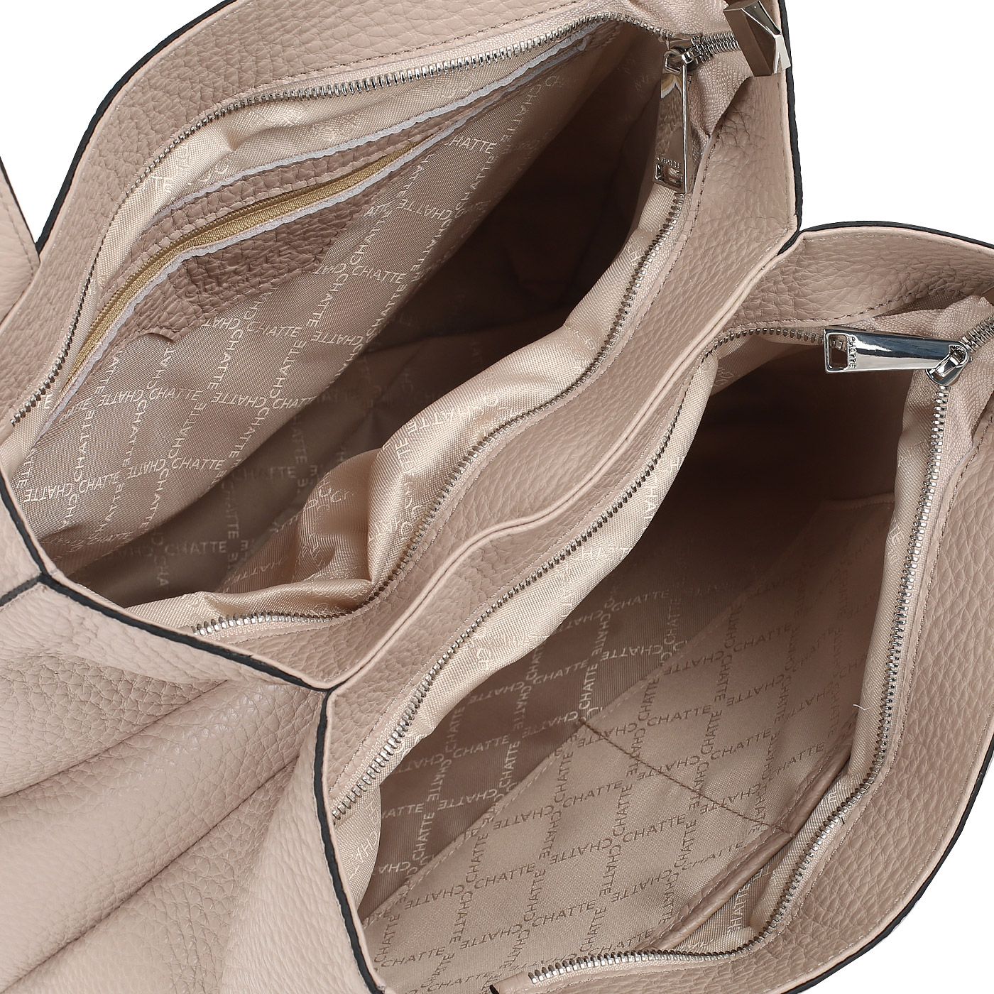 Бежевая сумка Chatte 