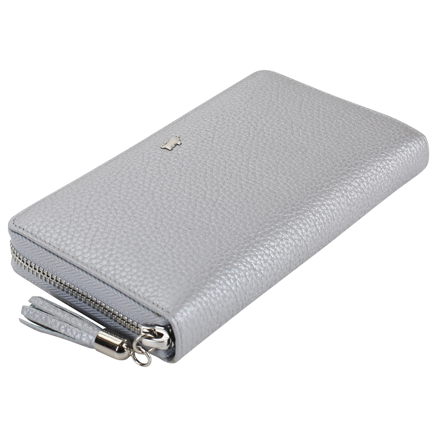 Серебристое портмоне из кожи Braun Buffel Ascoli