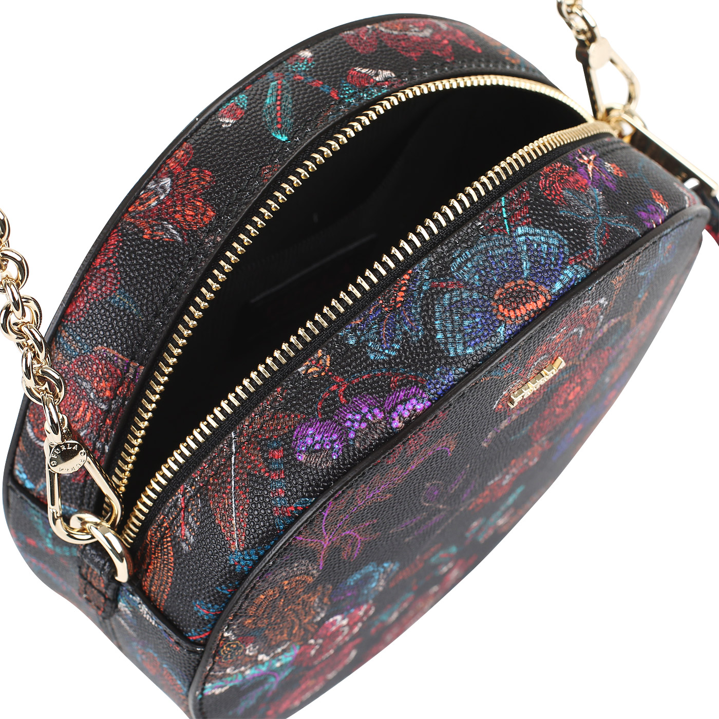 Круглая сумка с принтом Furla Swing