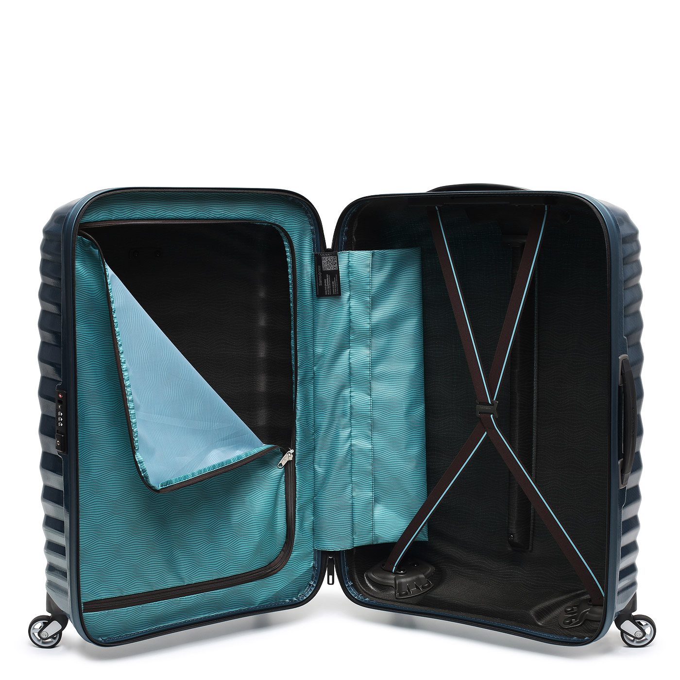 Чемодан средний M из материала Curv Samsonite Lite-Shock