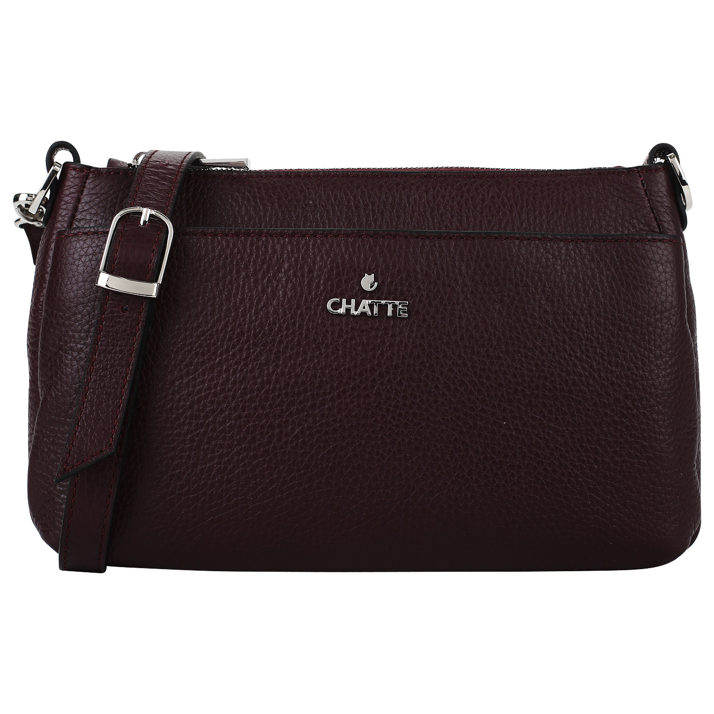 Chatte Бордовая сумка на молнии