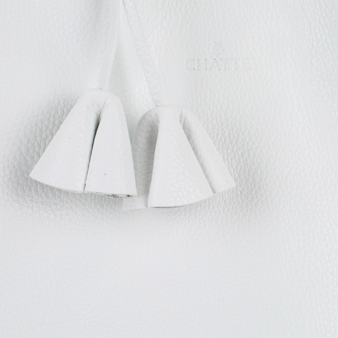 Женская сумка из белой кожи Chatte 