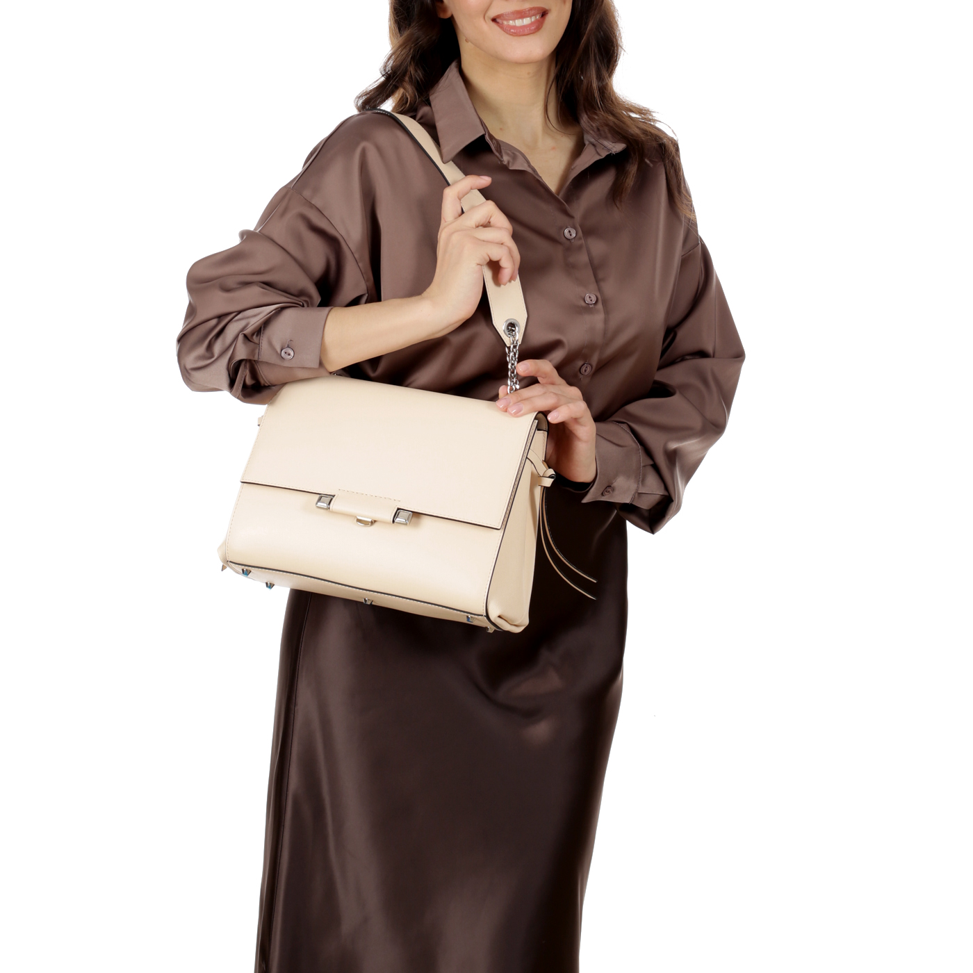 Кожаная сумка Cromia Dafne