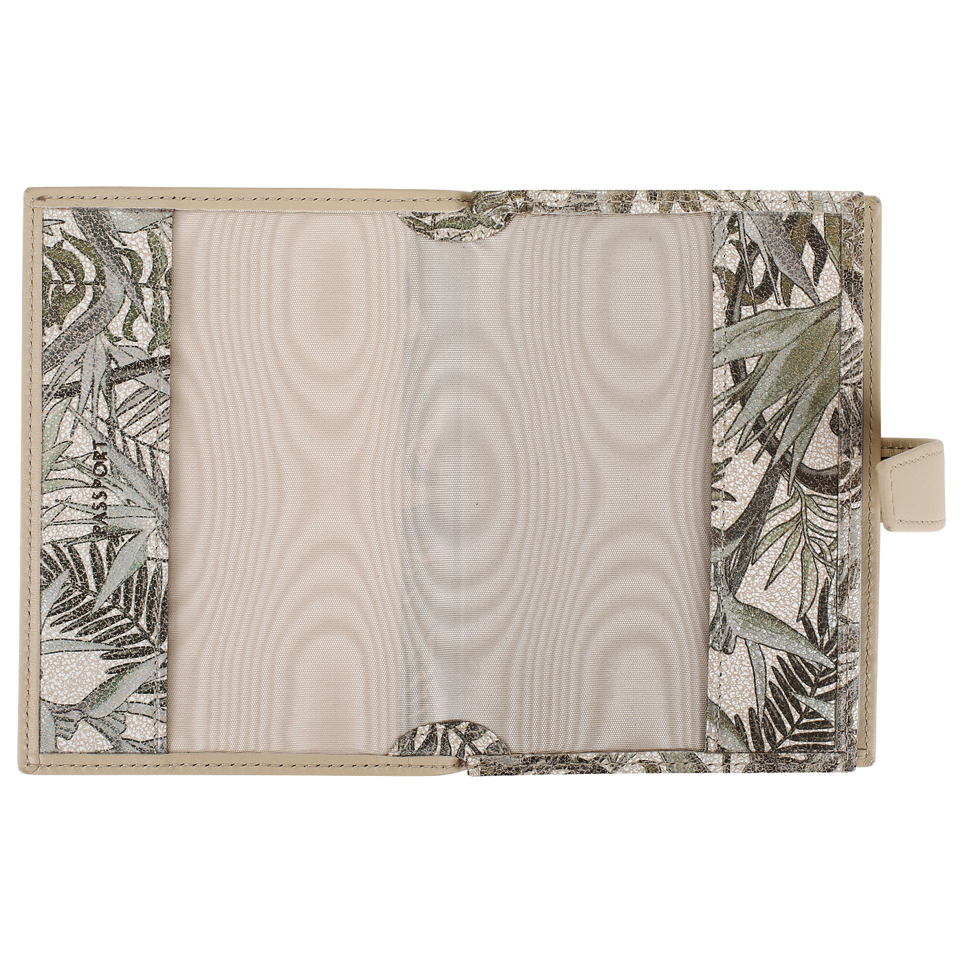Бежевая обложка для паспорта и автодокументов Aurelli Luna tropico