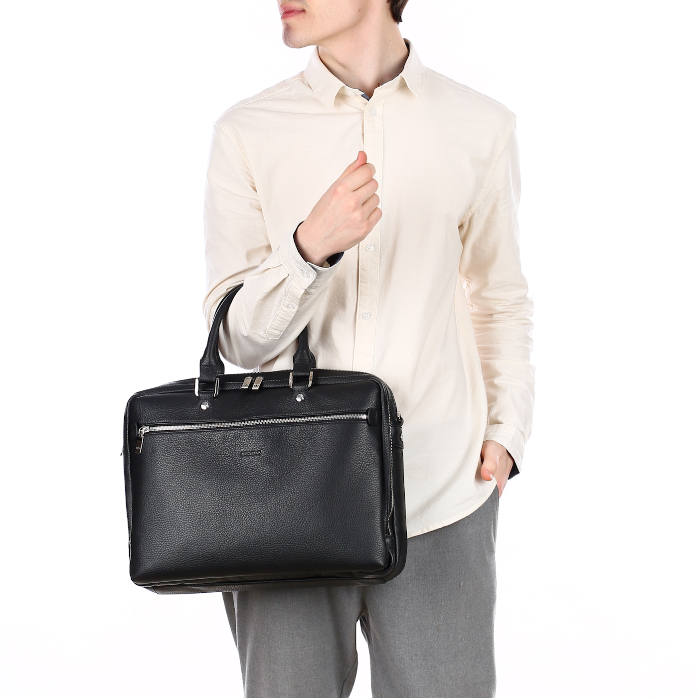 Кожаная деловая сумка Stevens 