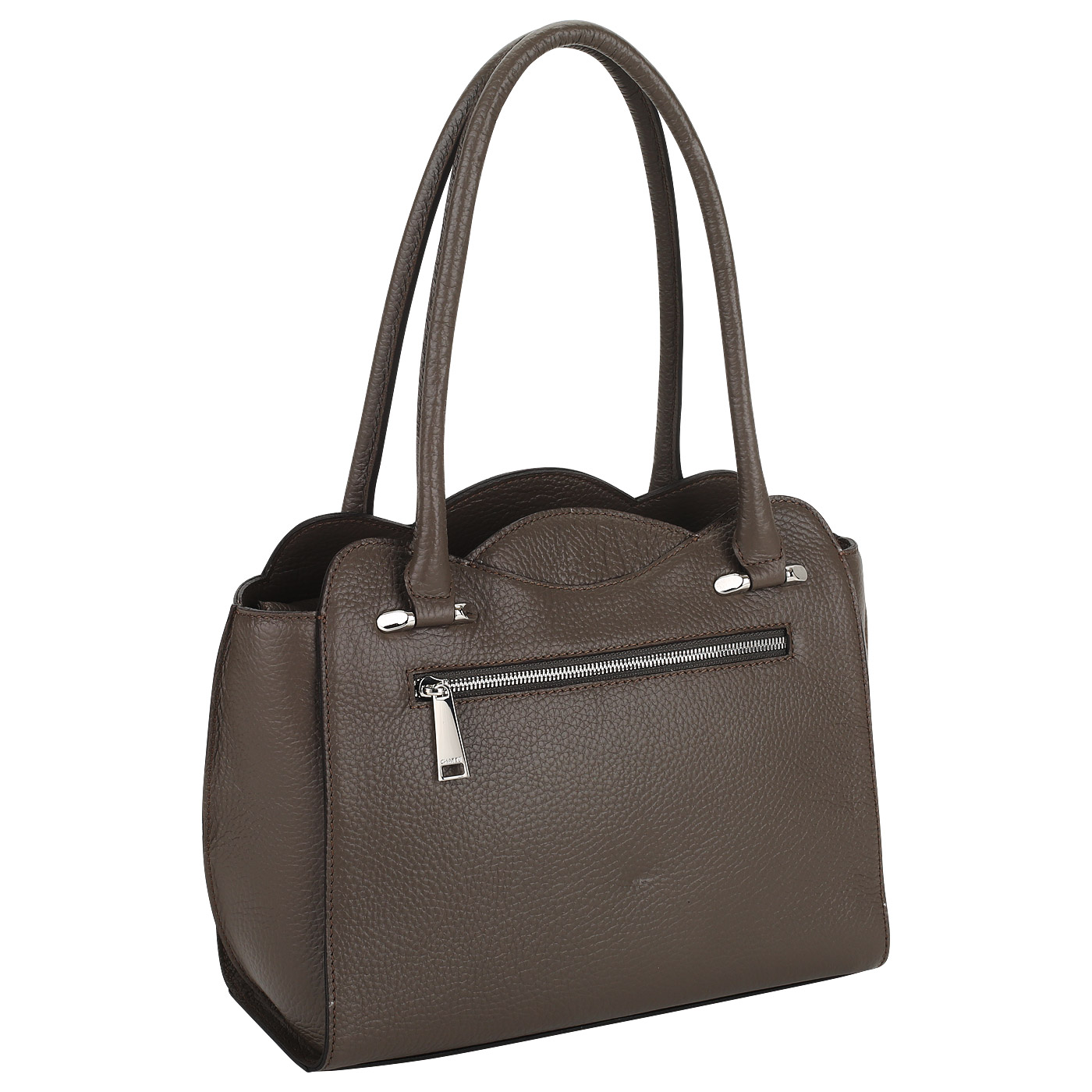 Серо-коричневая сумка Chatte 