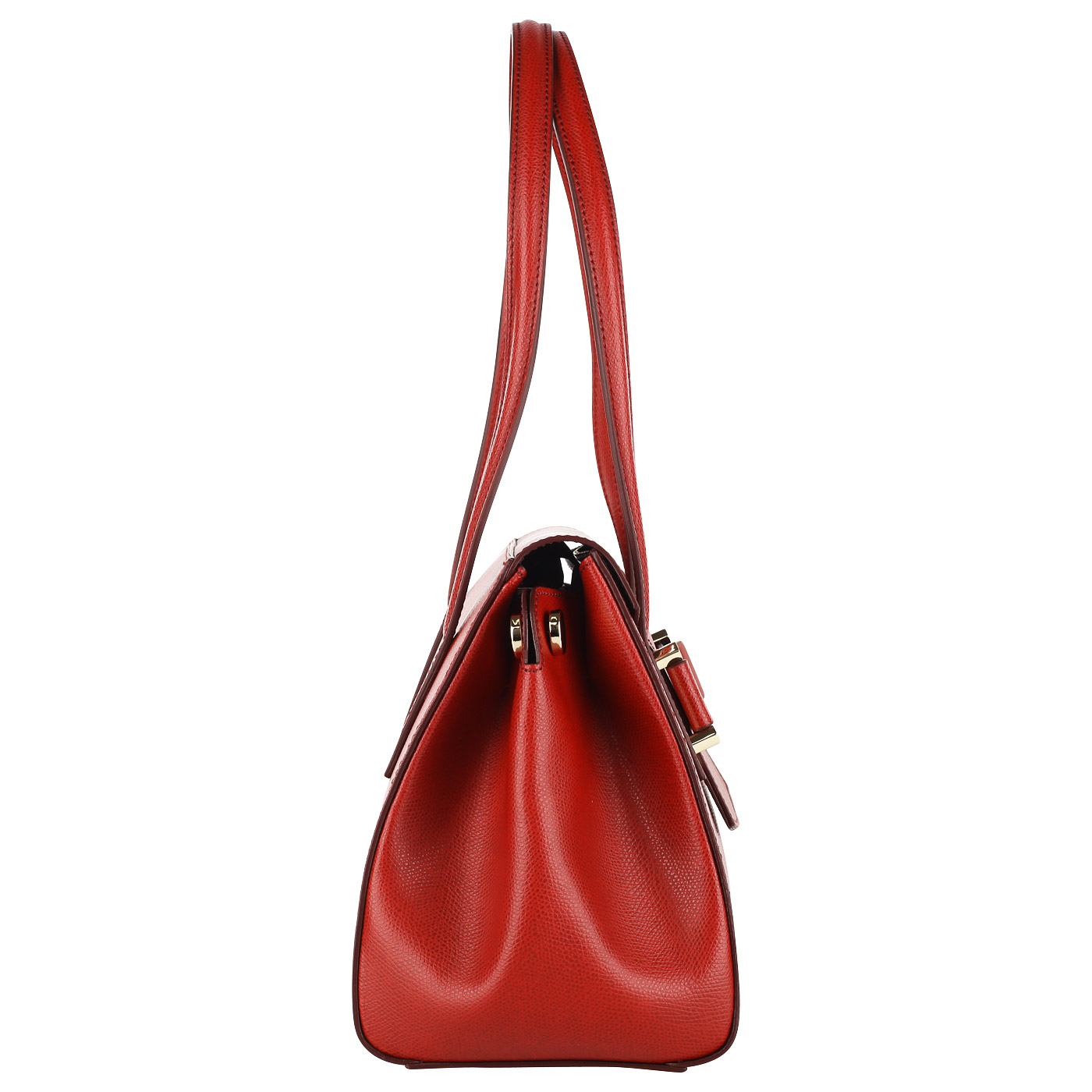 Красная кожаная сумка Carlo Salvatelli Lord