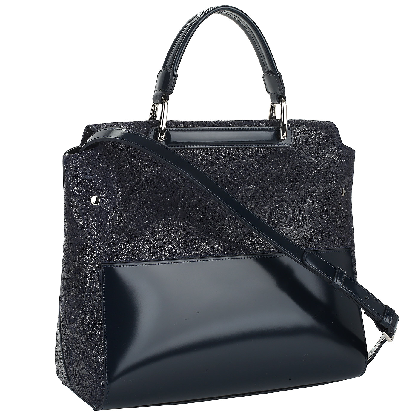 Сумка из комбинированной кожи Aurelli 