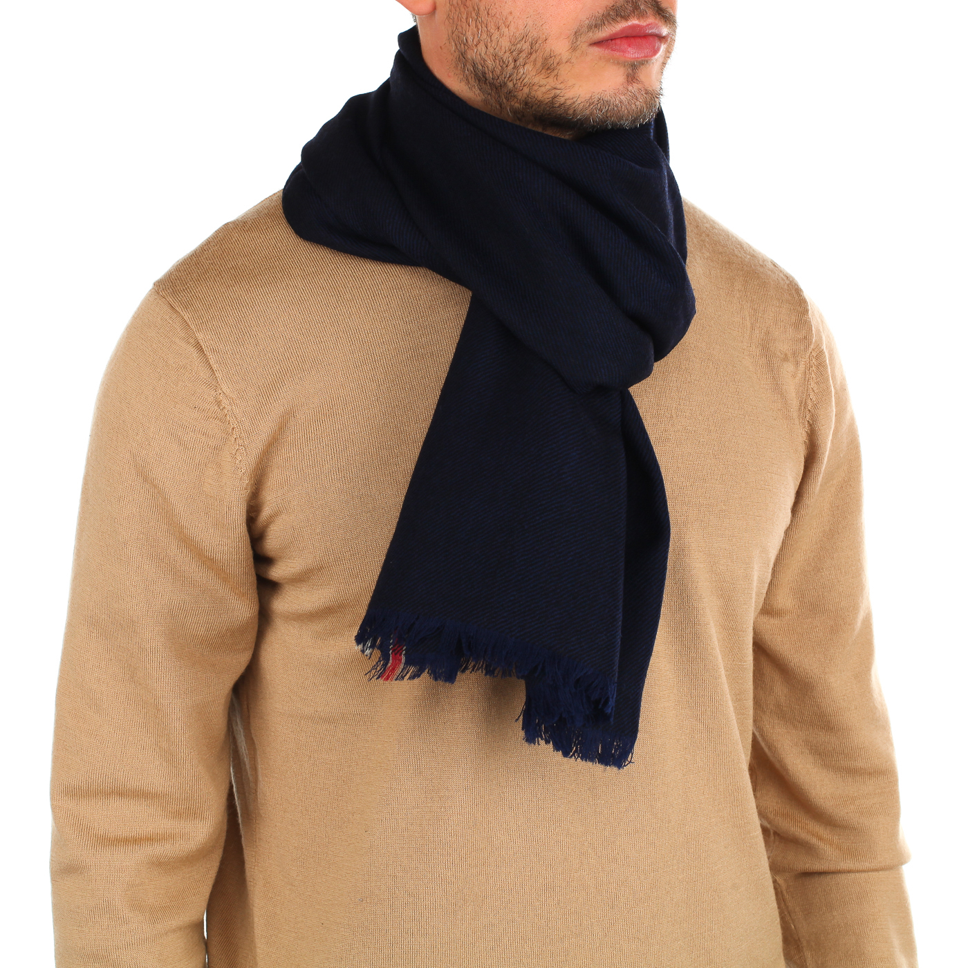 Синий шерстяной шарф Dr. Koffer 