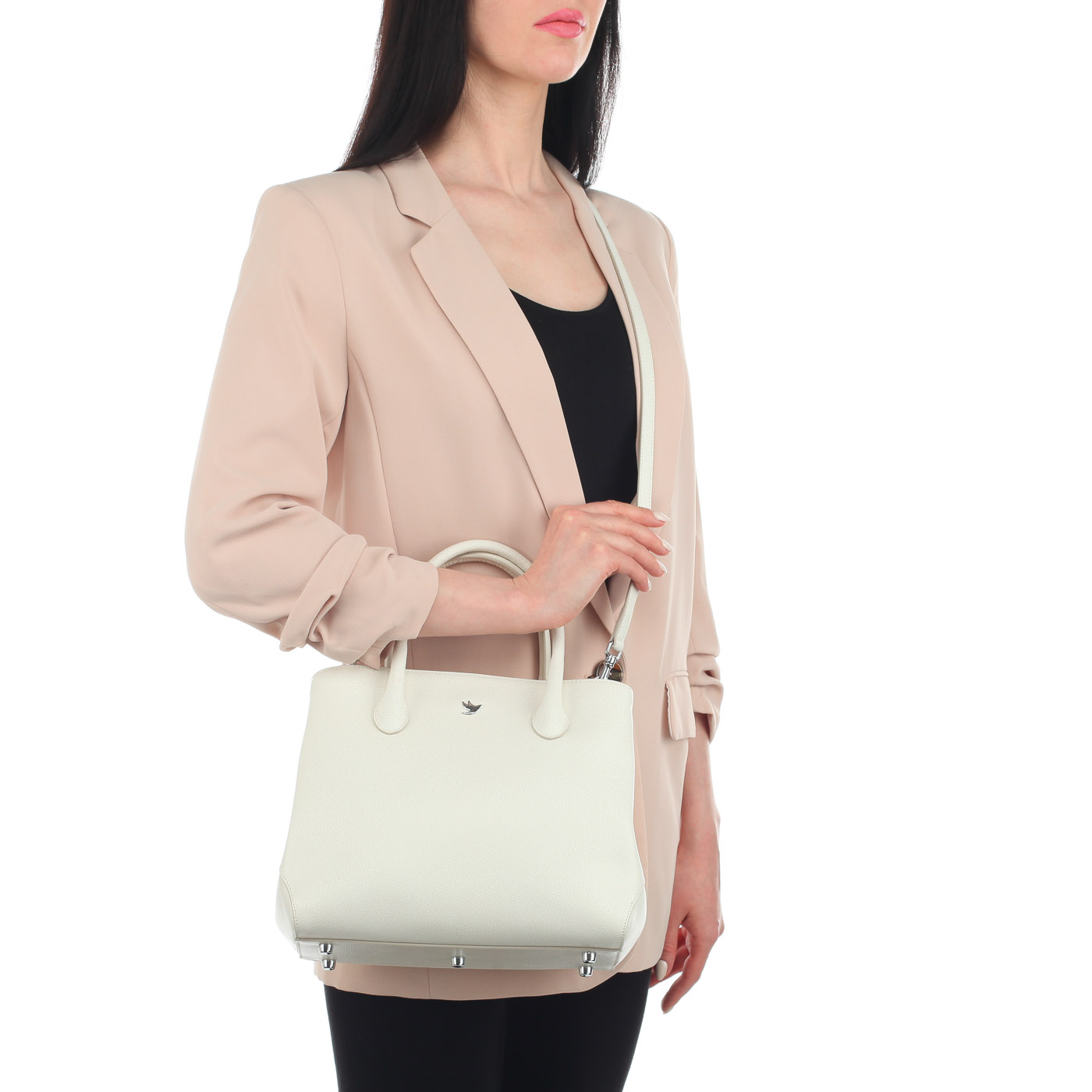 Женская сумка из белой кожи Aurelli Alma