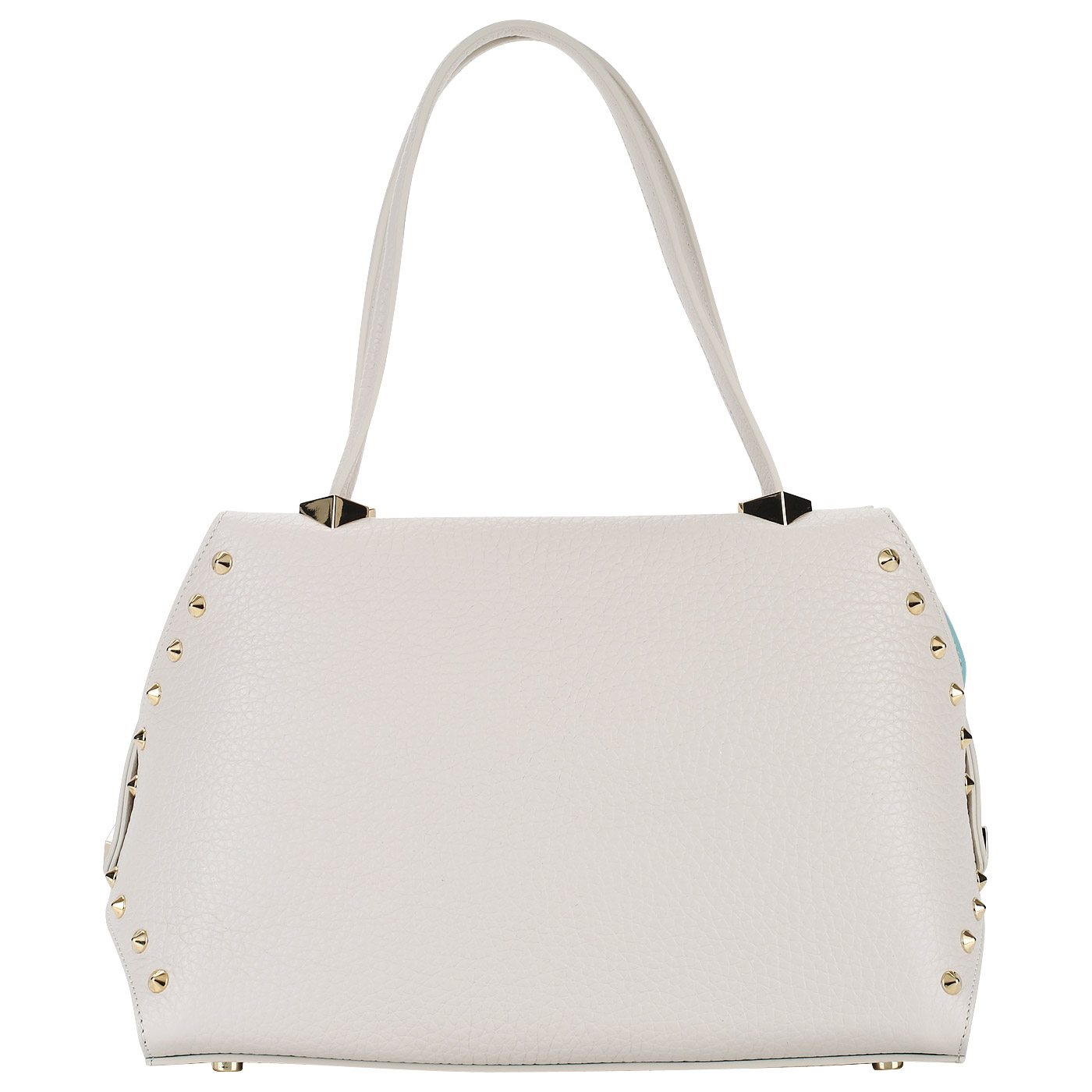 Carlo Salvatelli Сумка из кремовой кожи