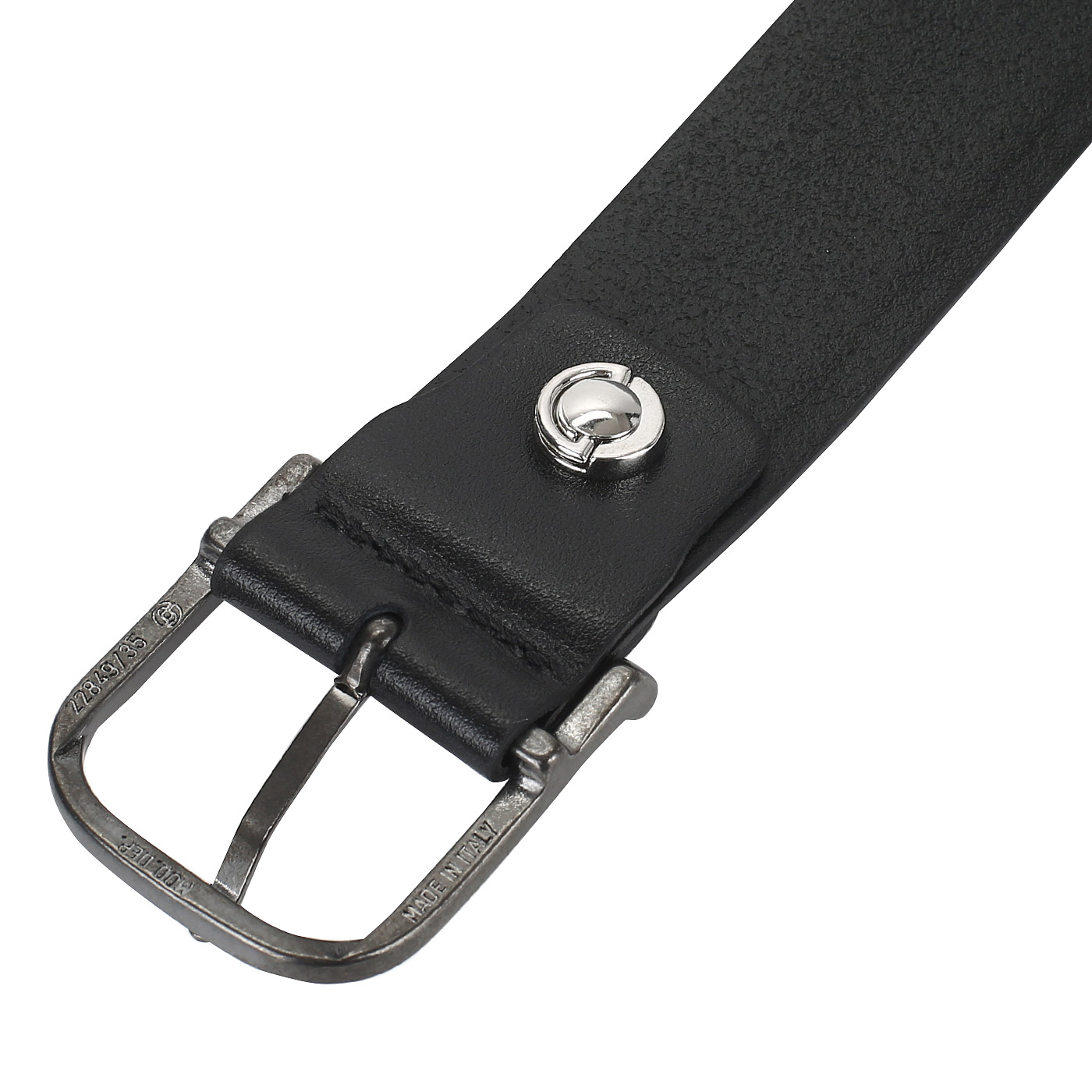 Ремень из черной кожи Piquadro Vostok