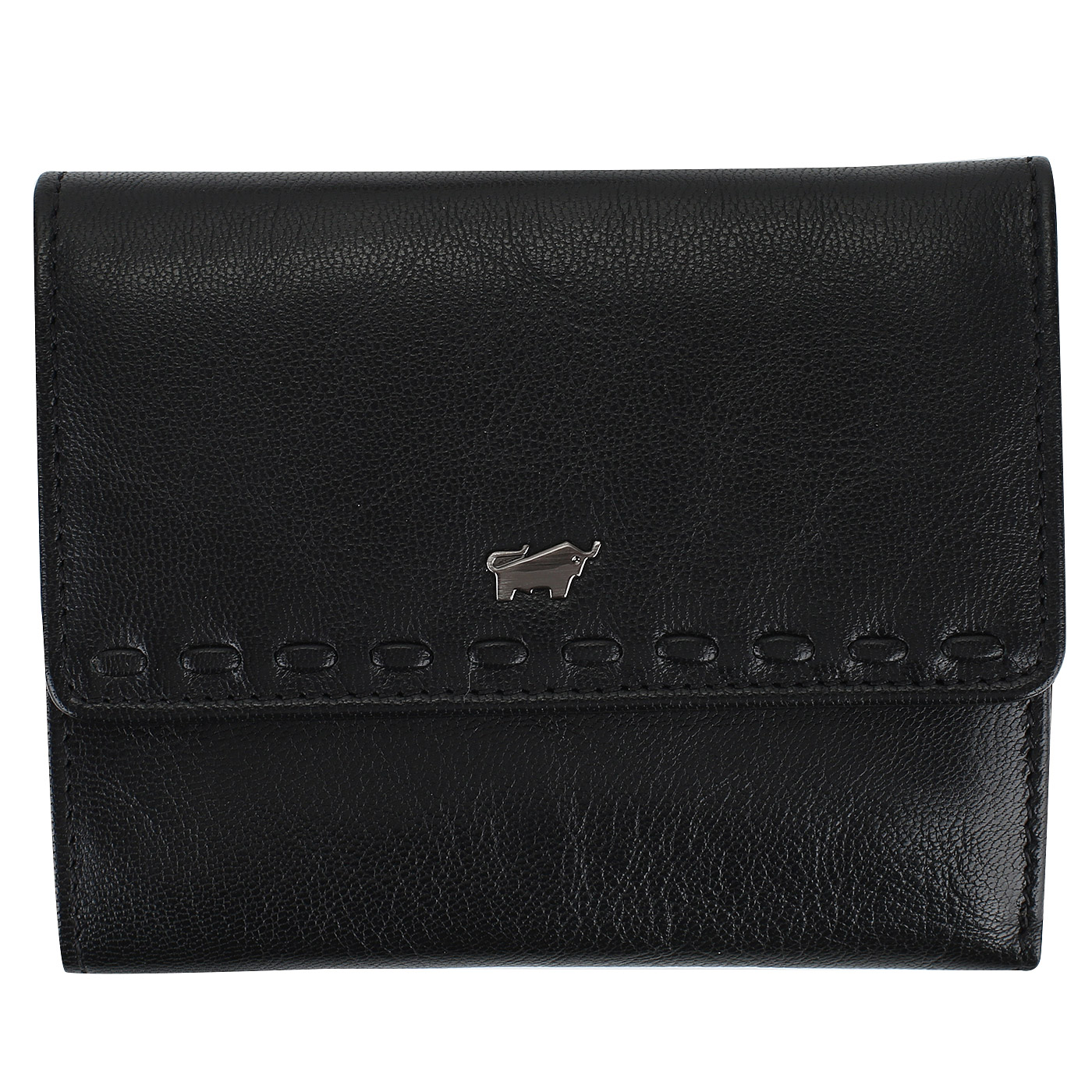 Braun Buffel Черное портмоне на кнопке