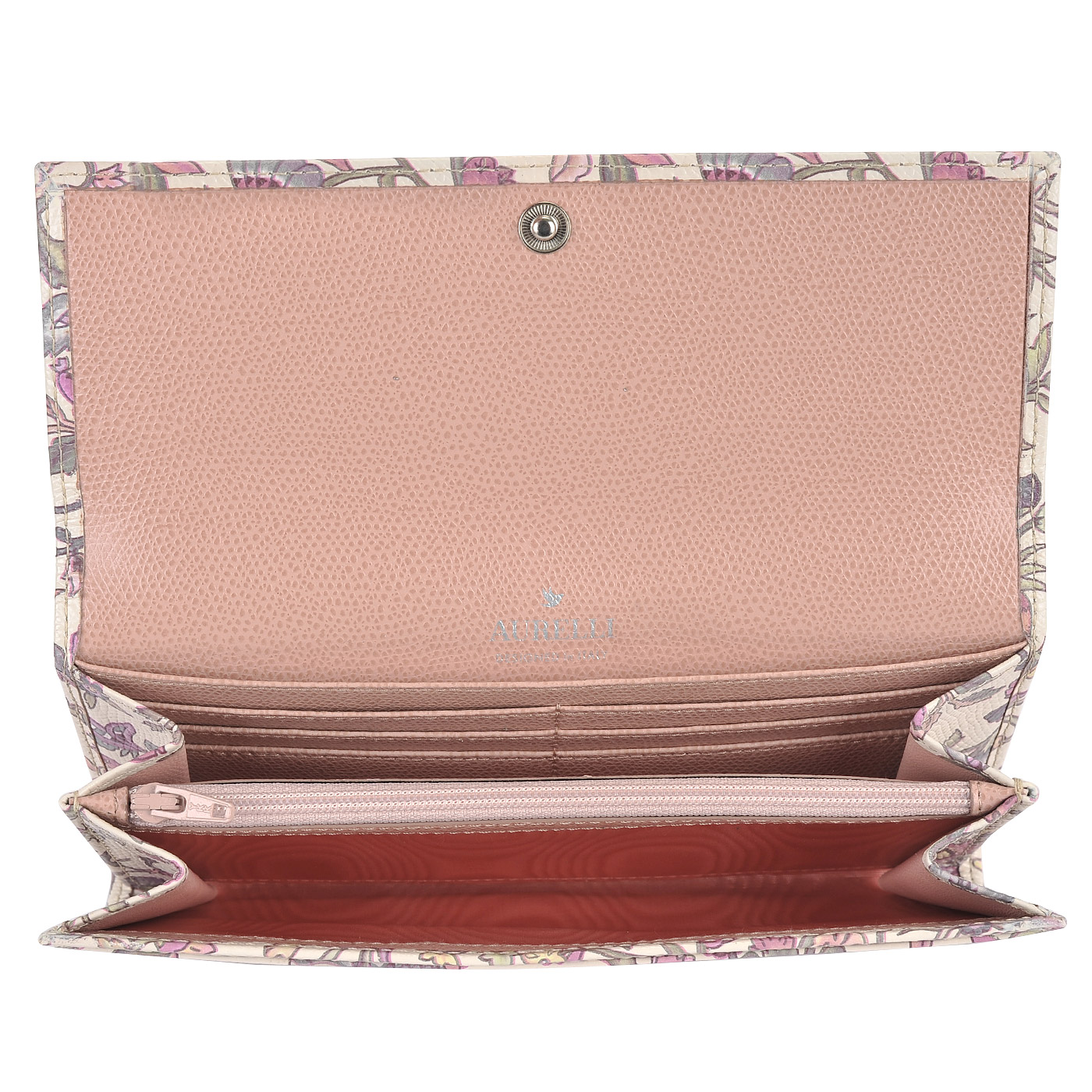 Женское кожаное портмоне с принтом Aurelli Alma fiore