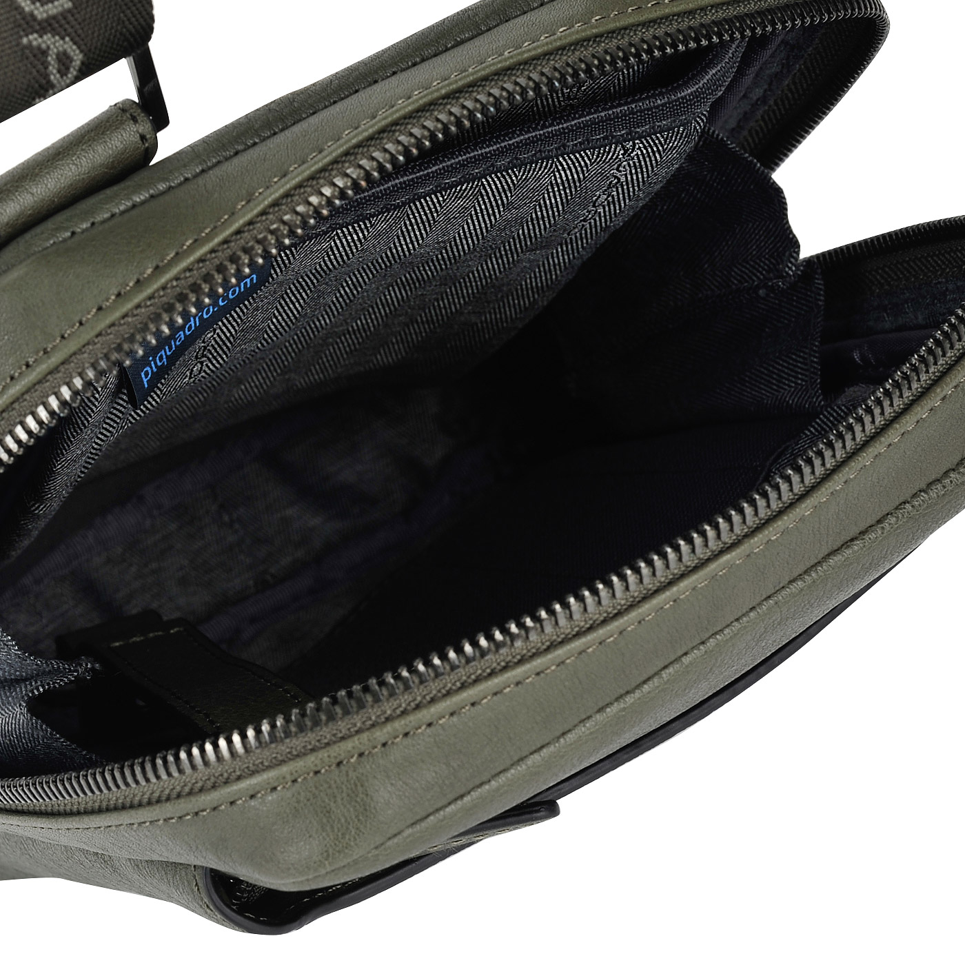 Кожаная сумка через плечо Piquadro Black square