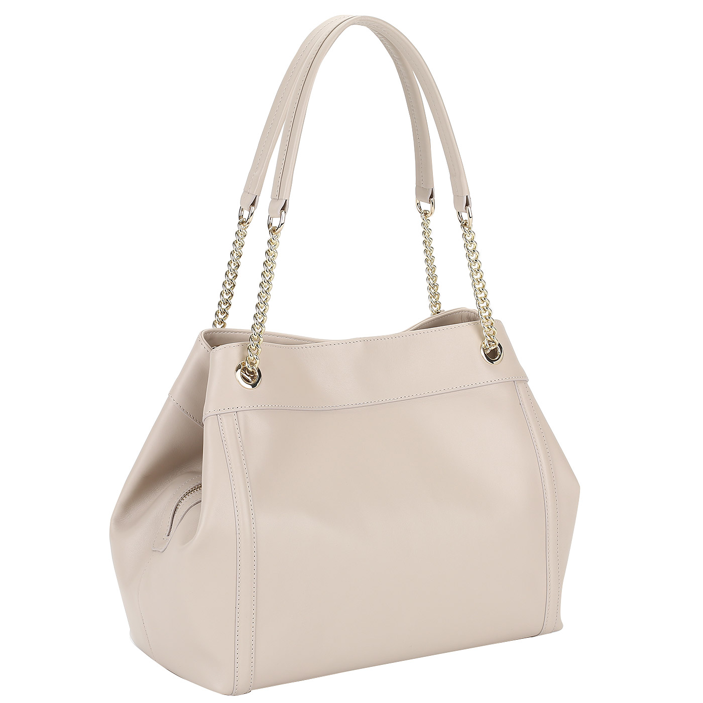 Кожаная сумка с тиснением Aurelli 