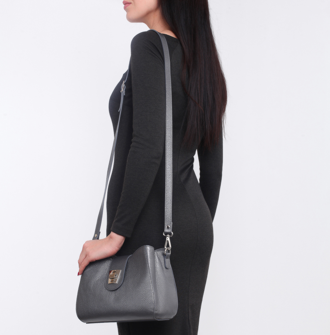 Сумочка из металлизированной кожи Chatte 