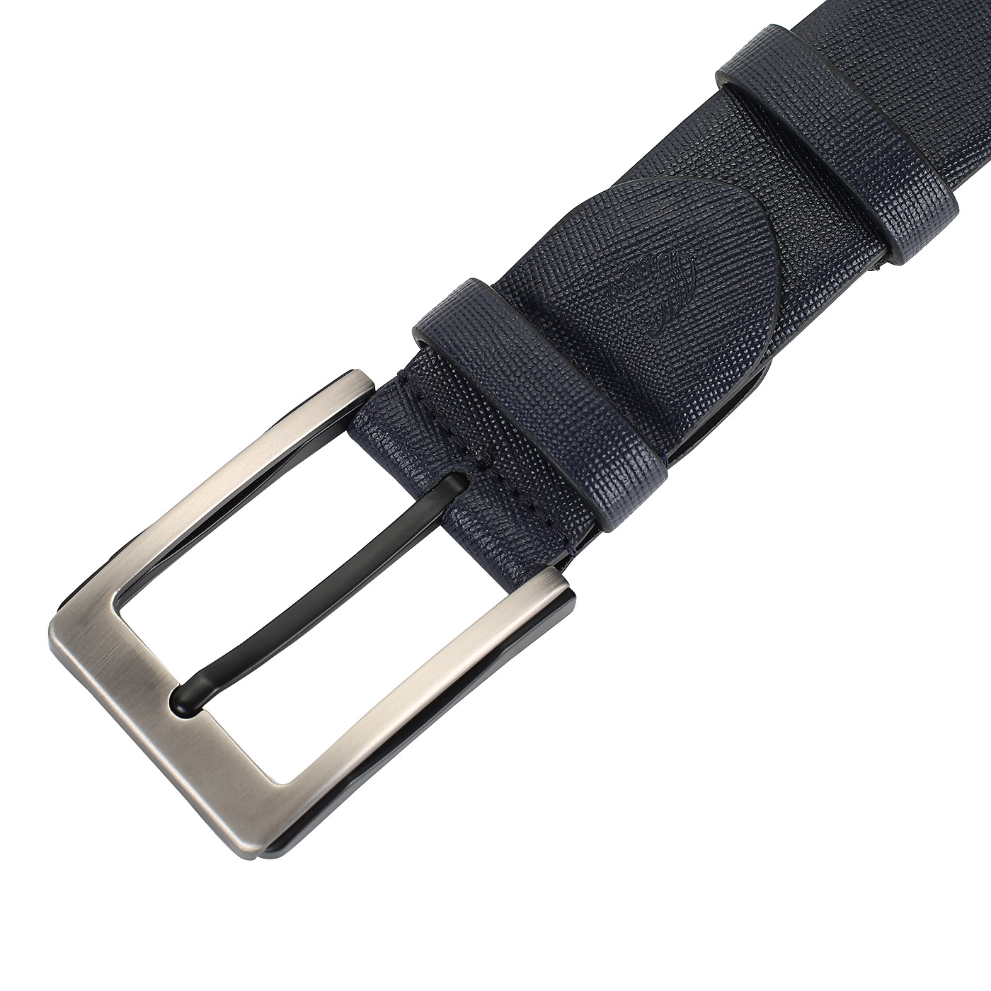 Мужской ремень из синего сафьяна Mayrhoff 